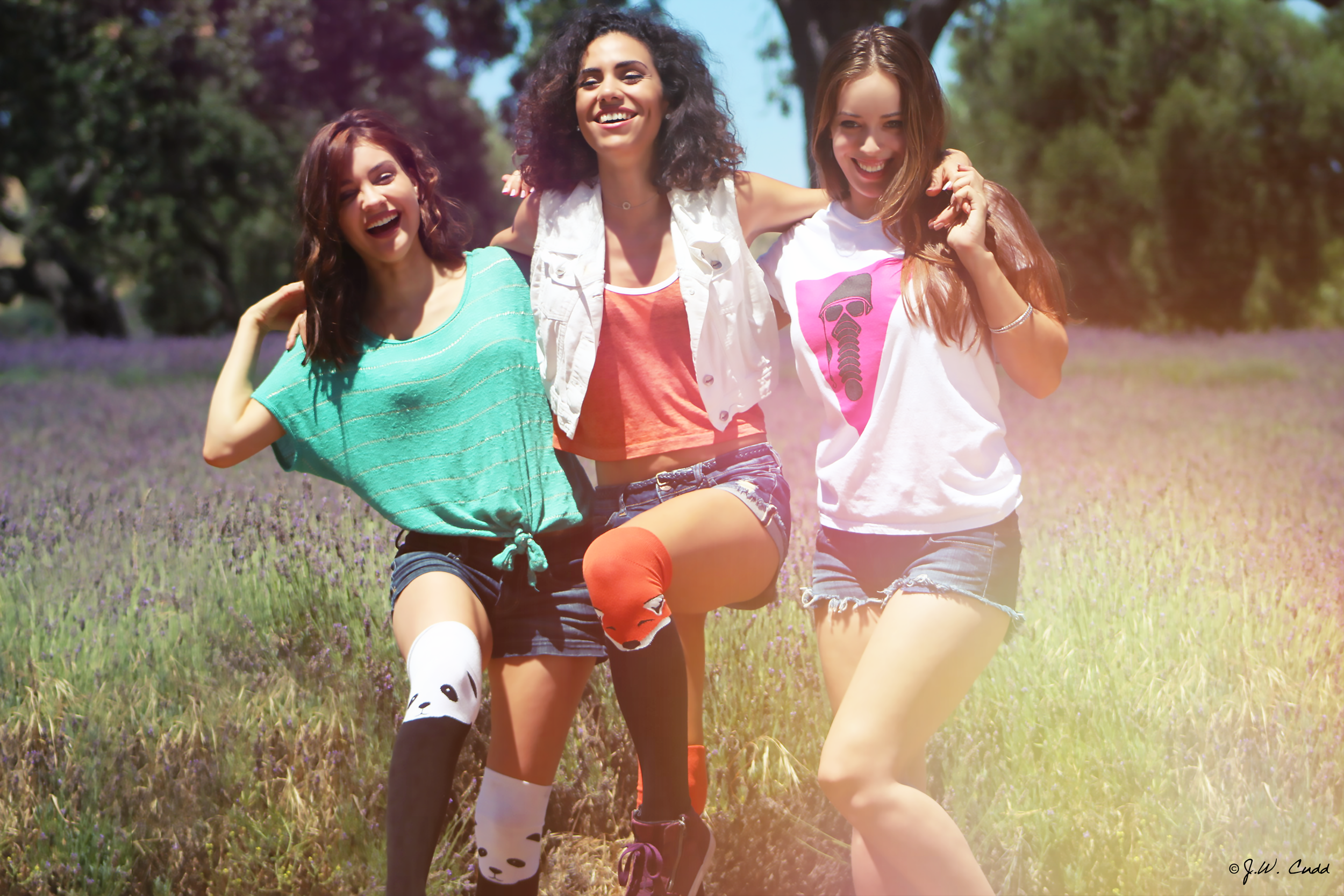 Actresses Katalina Viteri (Western Religion, The Lady Killers), Andrea Sixtos (East Los High, Colony, West LA), and Natalie Cooper. 
