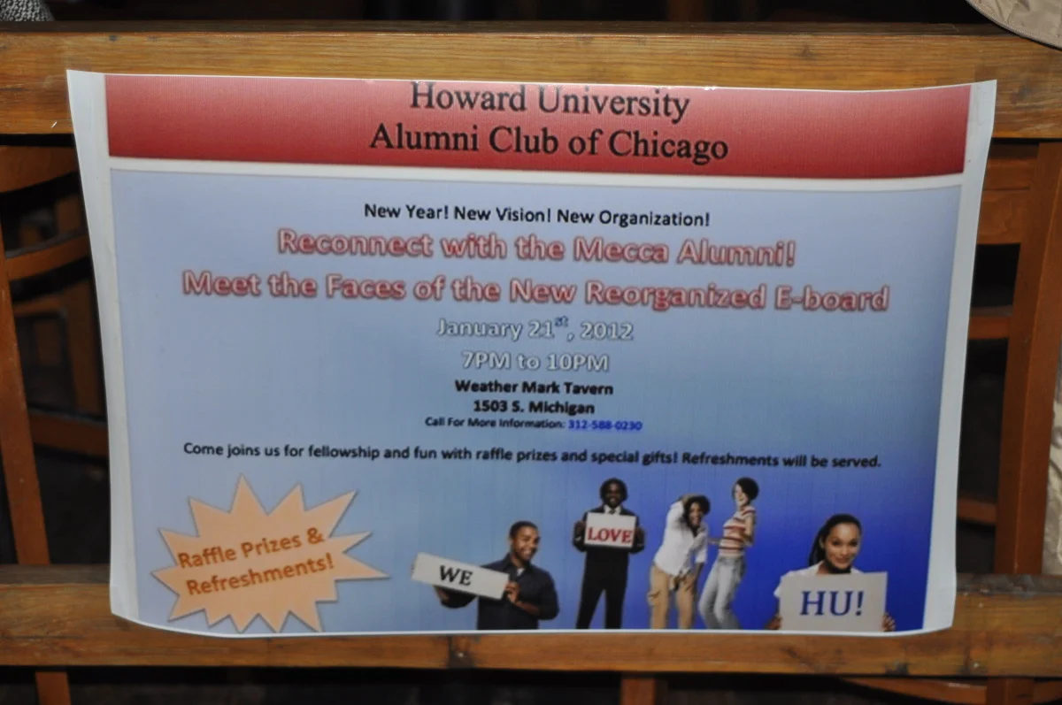 Poster from this year's 1st Social at Mark Tavern Jan. 21
