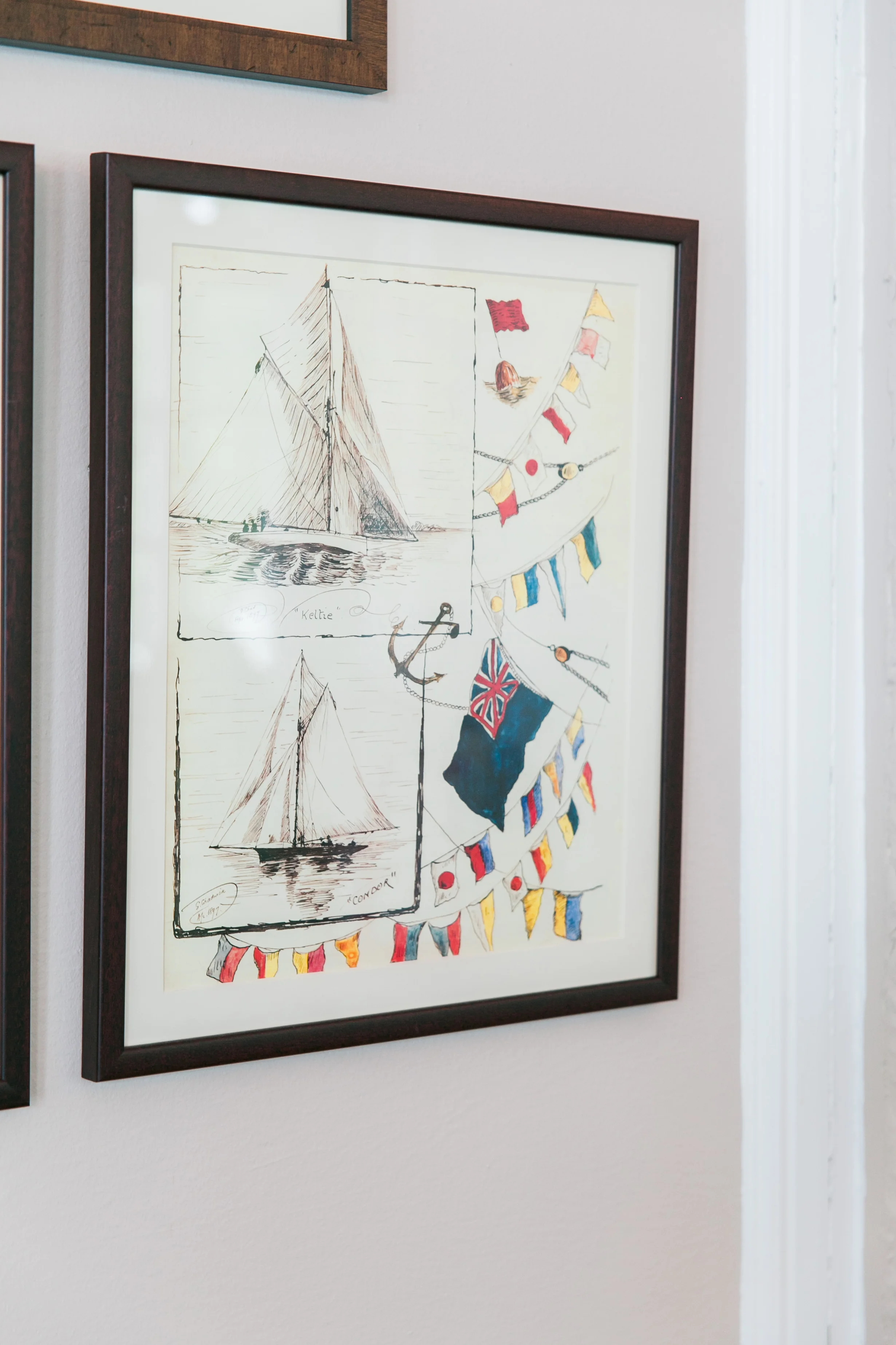 Nautical art at Royal Canadian Yacht Club