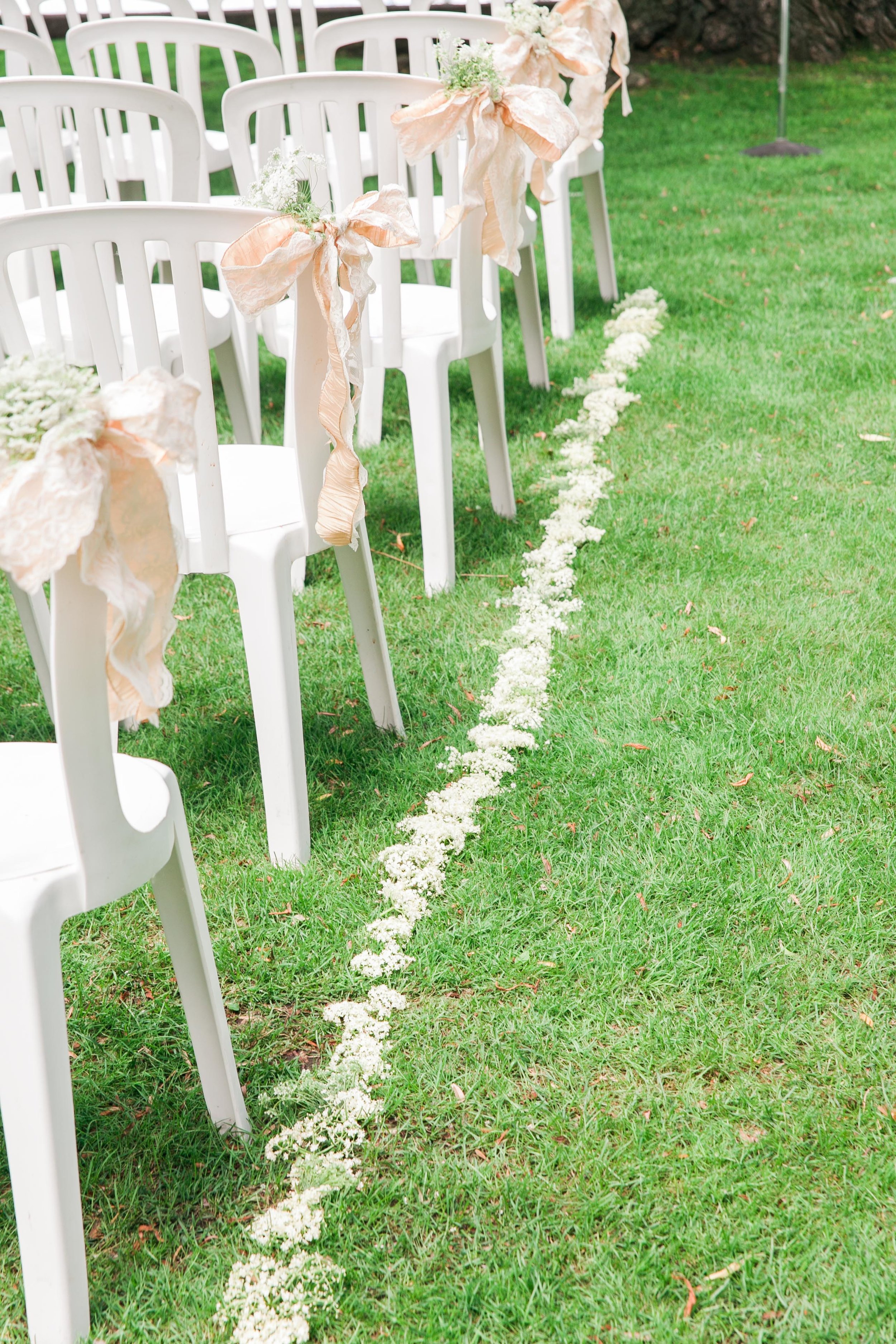 Ceremony details at Toronto Island wedding