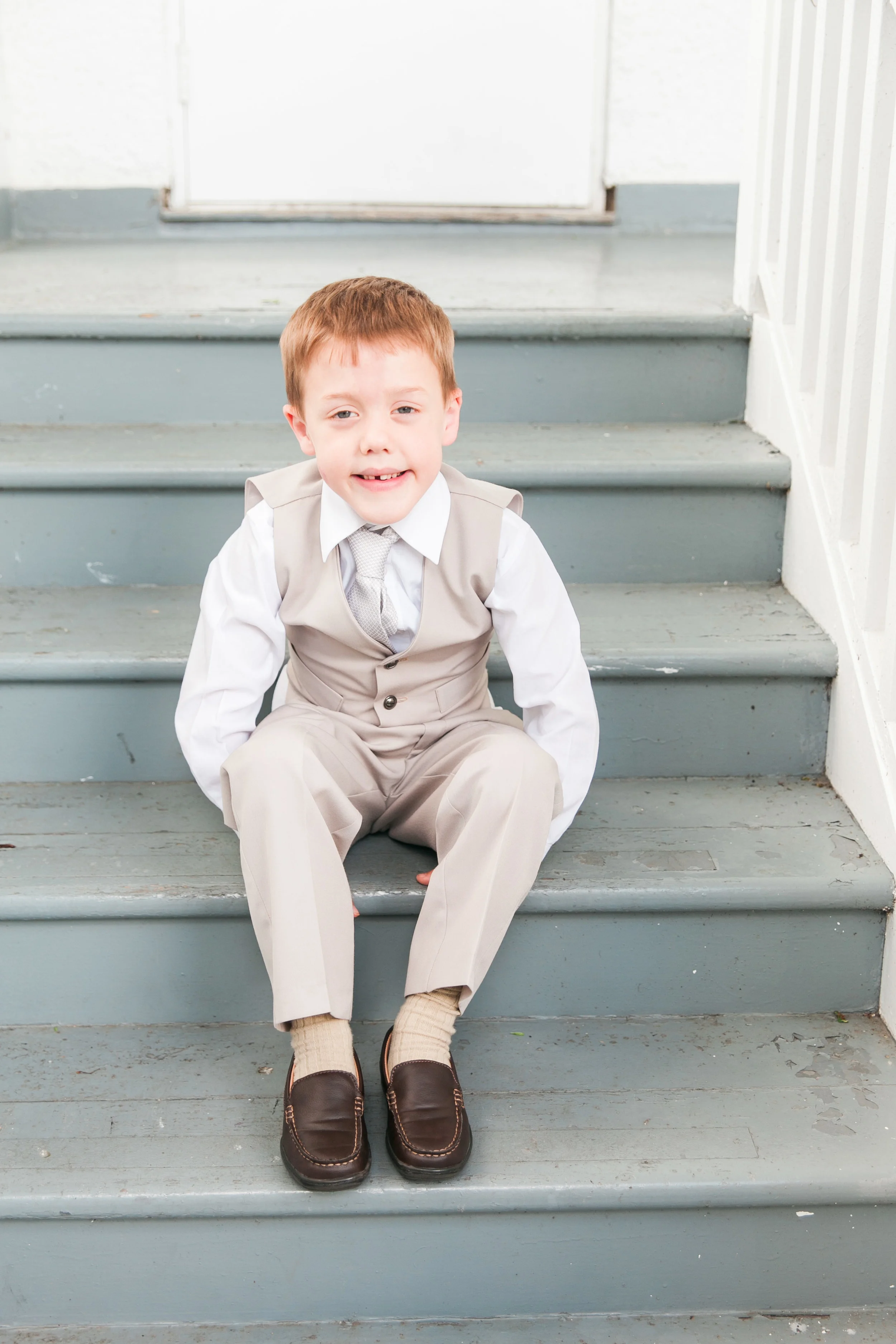 Ring bearer at Toronto Island wedding