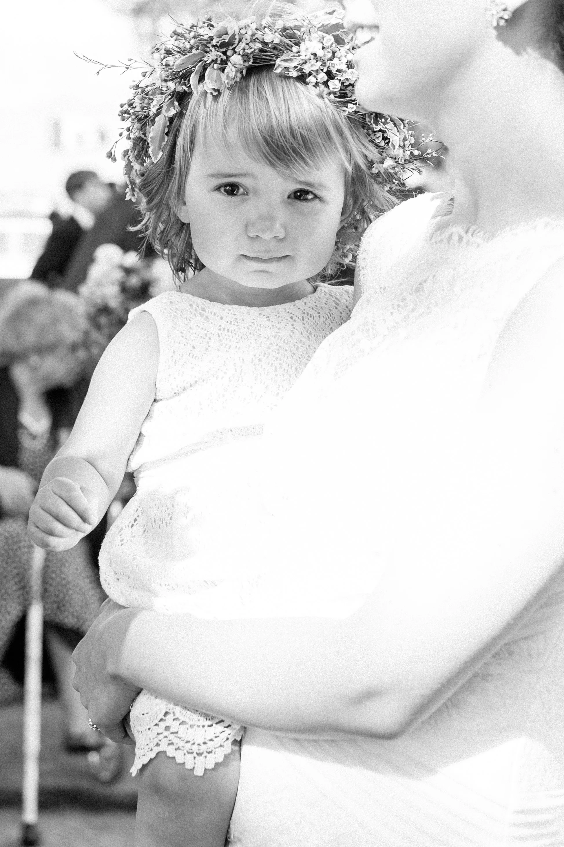 Flower girl at Toronto Island wedding