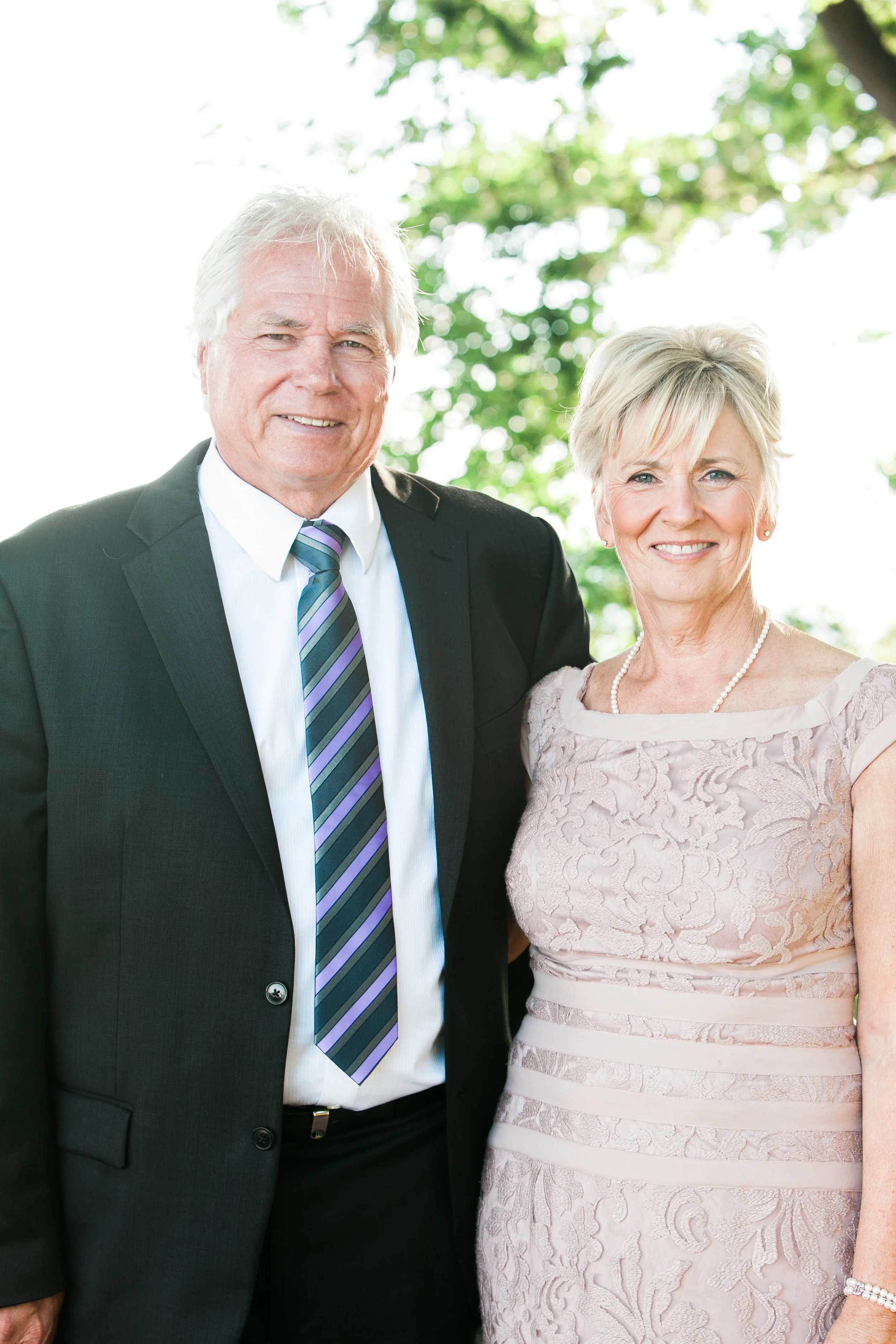 Portrait of bride's parents