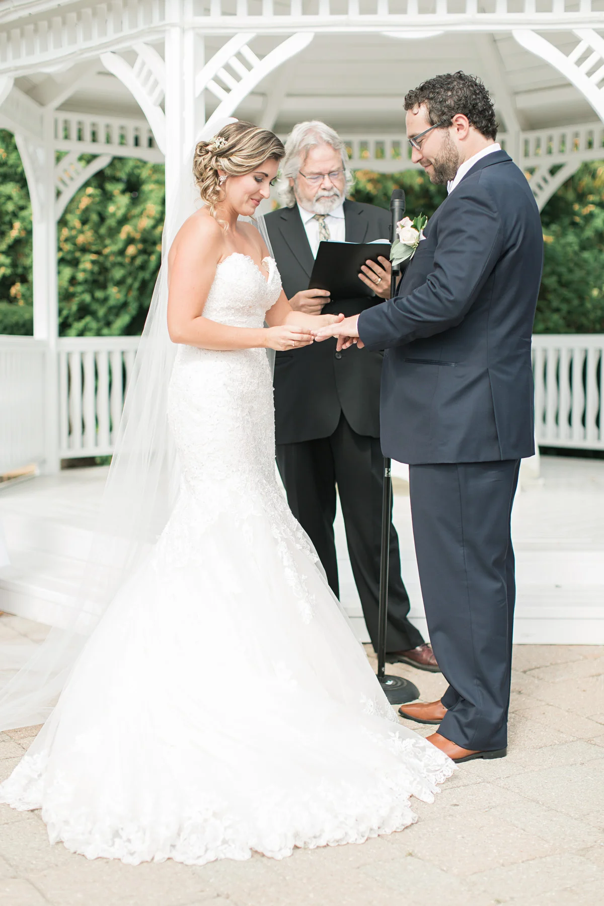 wedding ceremony outside in the summer