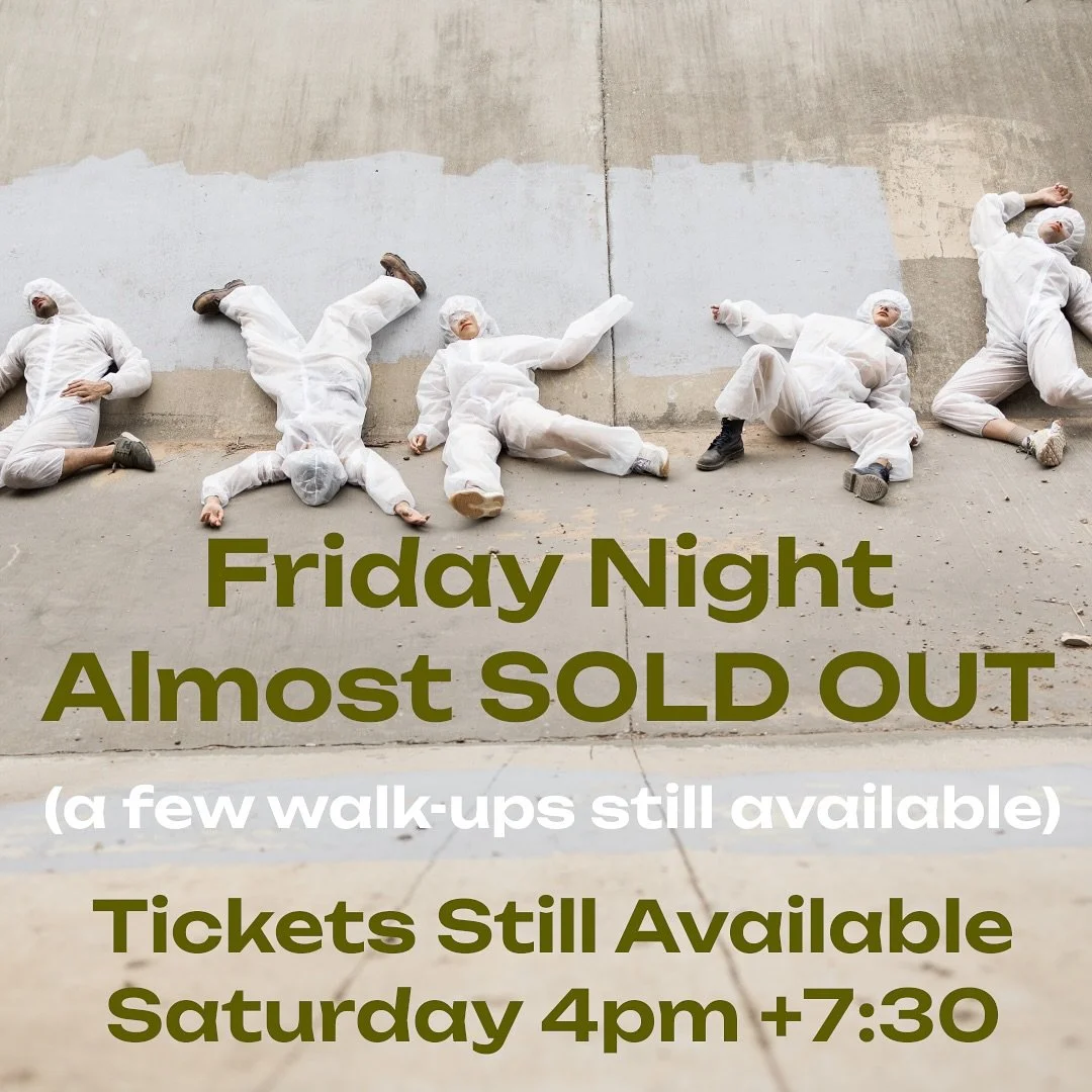 ANTHROPOCENE Friday Aug 15 almost SOLD OUT! A few walk-ups are still available or we have two more shows tomorrow:

Saturday Aug 16, 4:00 and 7:30

Ticket link in bio

Rave reviews from the invited audience at the dress rehearsal last night&hellip;do