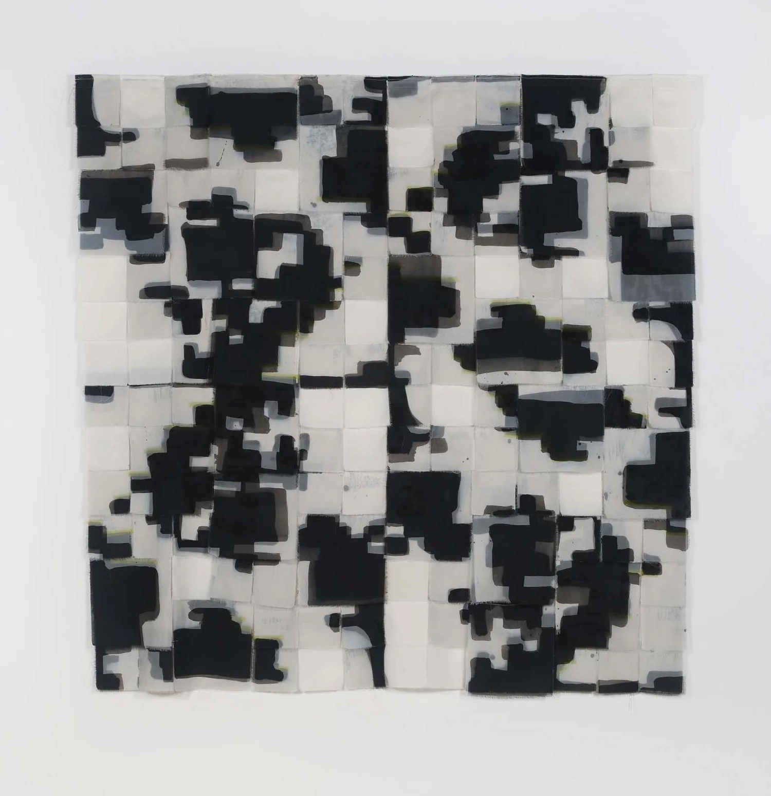 No 3, iteration 9 dyed, sewn fabric, 69" w x 79.75" h 2016