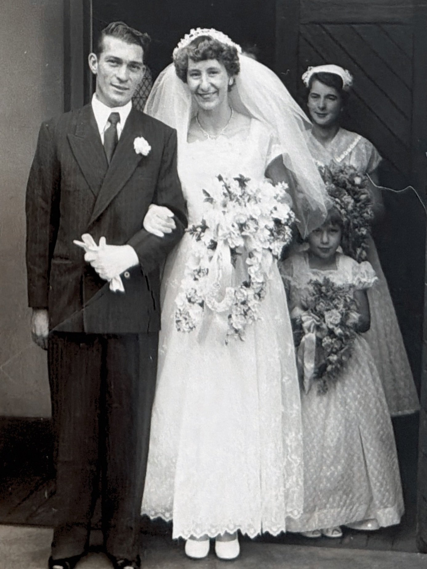Today feels layered with love, memory, and the quiet ache of missing the people who shaped us. 🤍

This photo is my beautiful mum on her wedding day in 1955 &mdash; so young, radiant, hopeful, standing at the doorway of a whole life still waiting to 