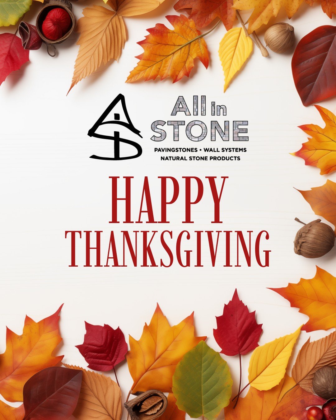 🍁 Happy Thanksgiving from All in Stone!
We&rsquo;re grateful for our amazing customers and community. Wishing you a warm, joyful holiday with those you love. 🦃❤️

#HappyThanksgiving #AllInStone #Thankful