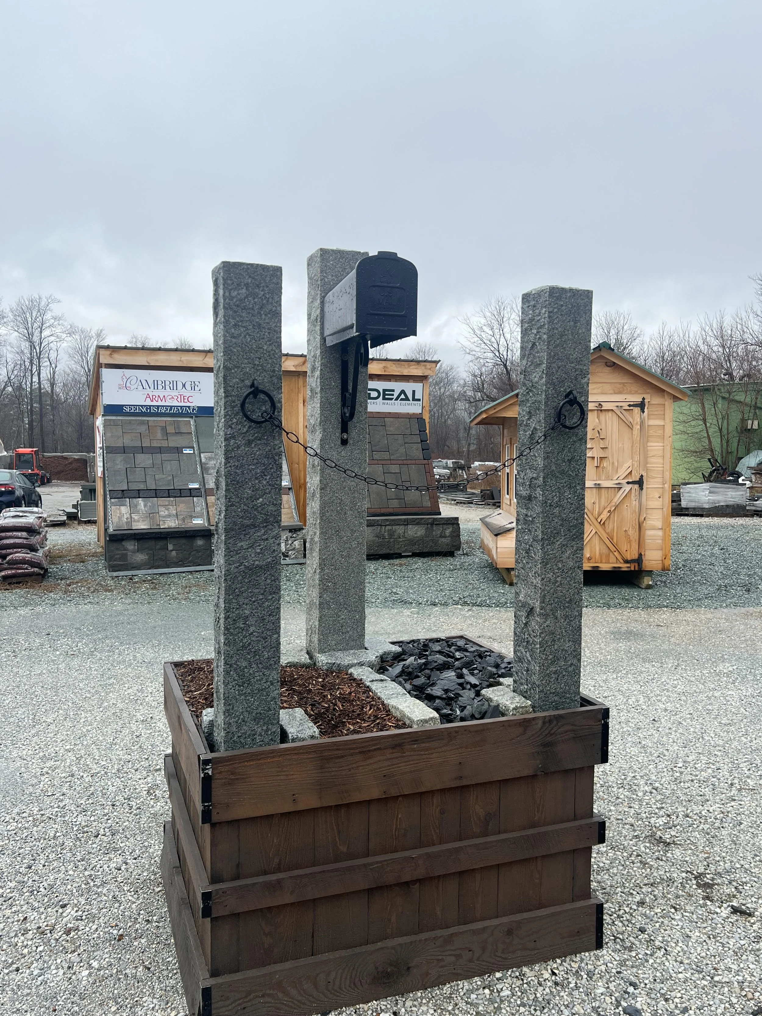 Grey Granite Posts