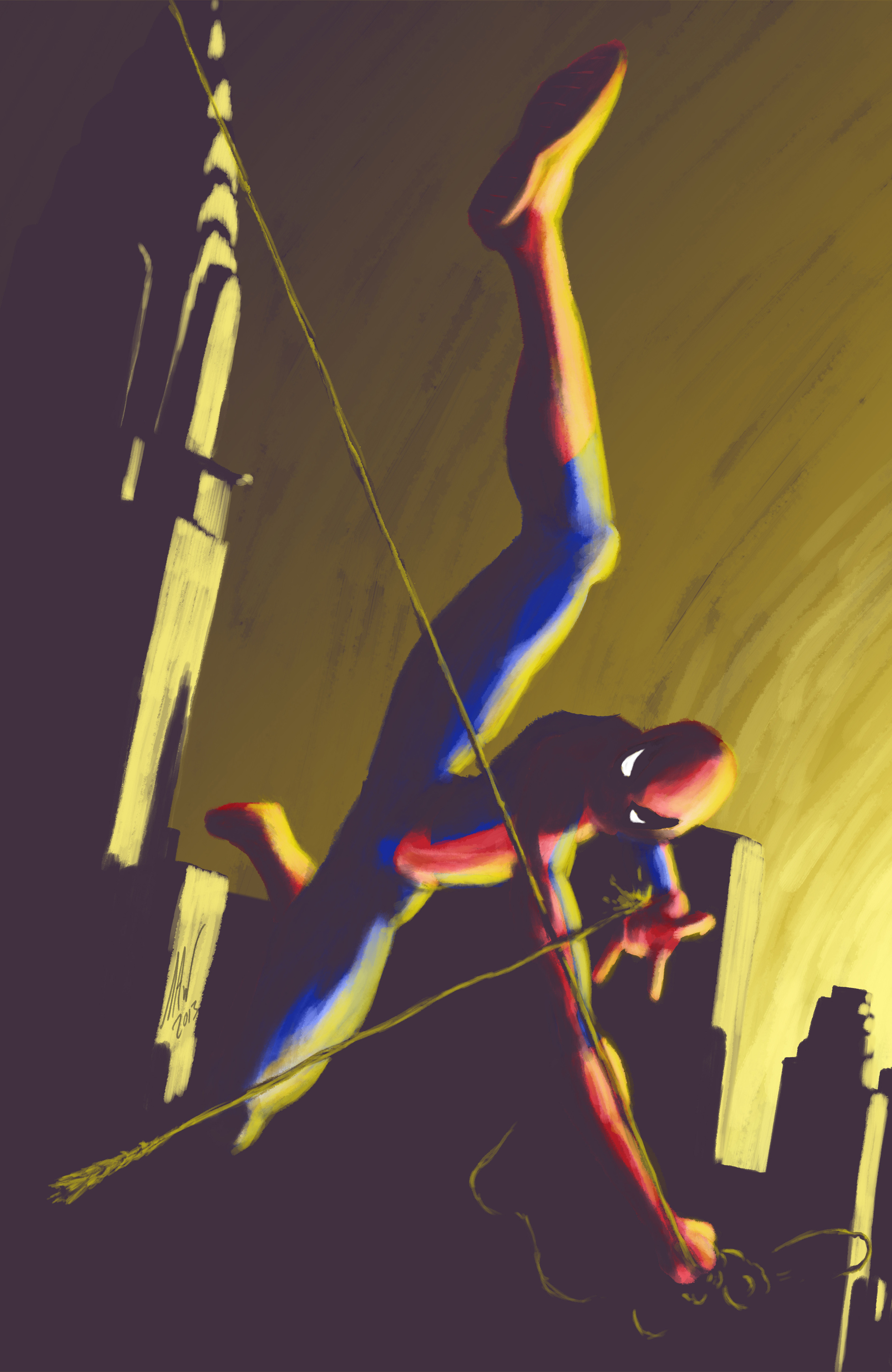 Spiderman-Swinging at Dawn 11x17.jpg