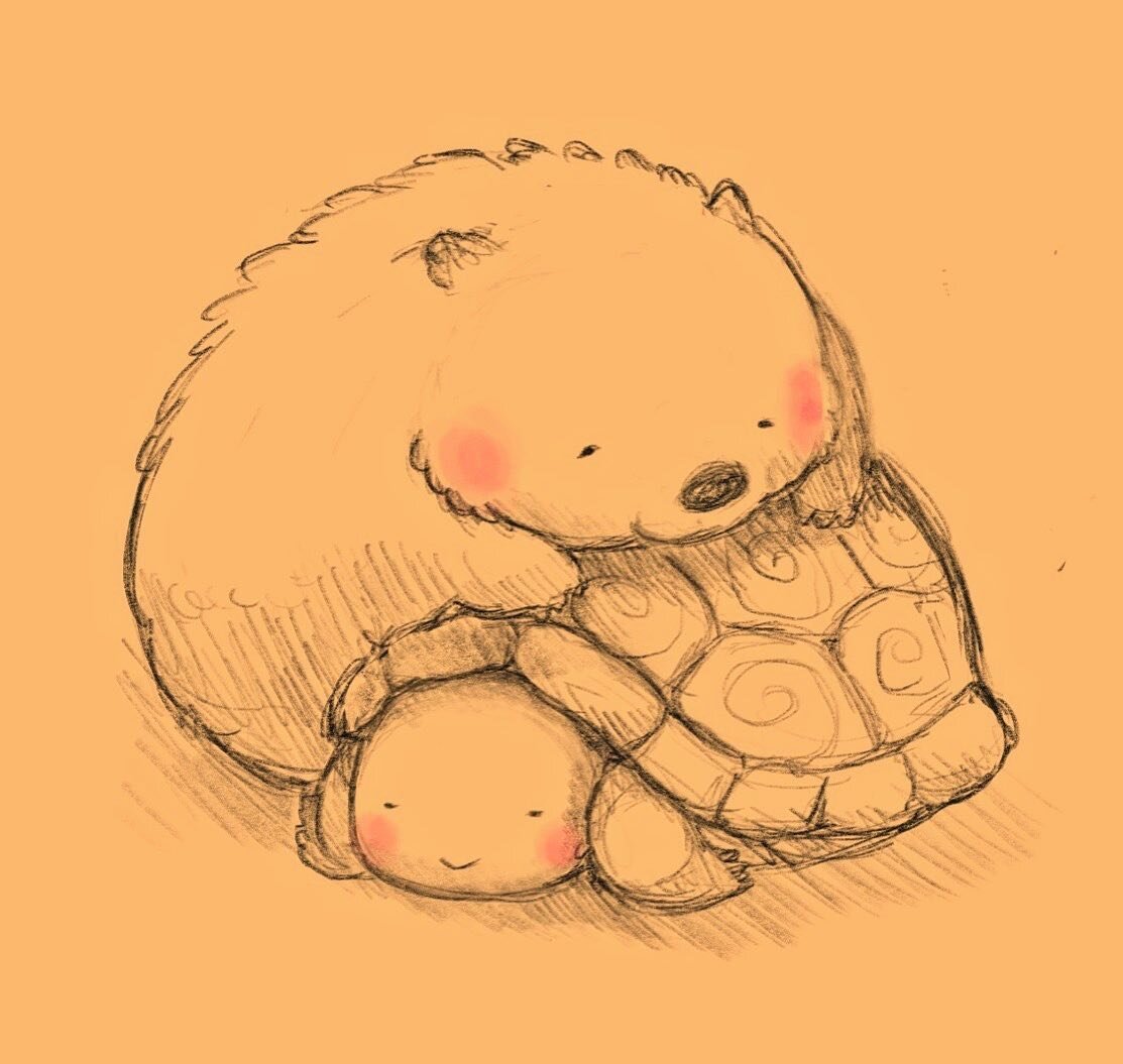 wombat and tortoise cuddly days 💕

(can you guess who is who?)