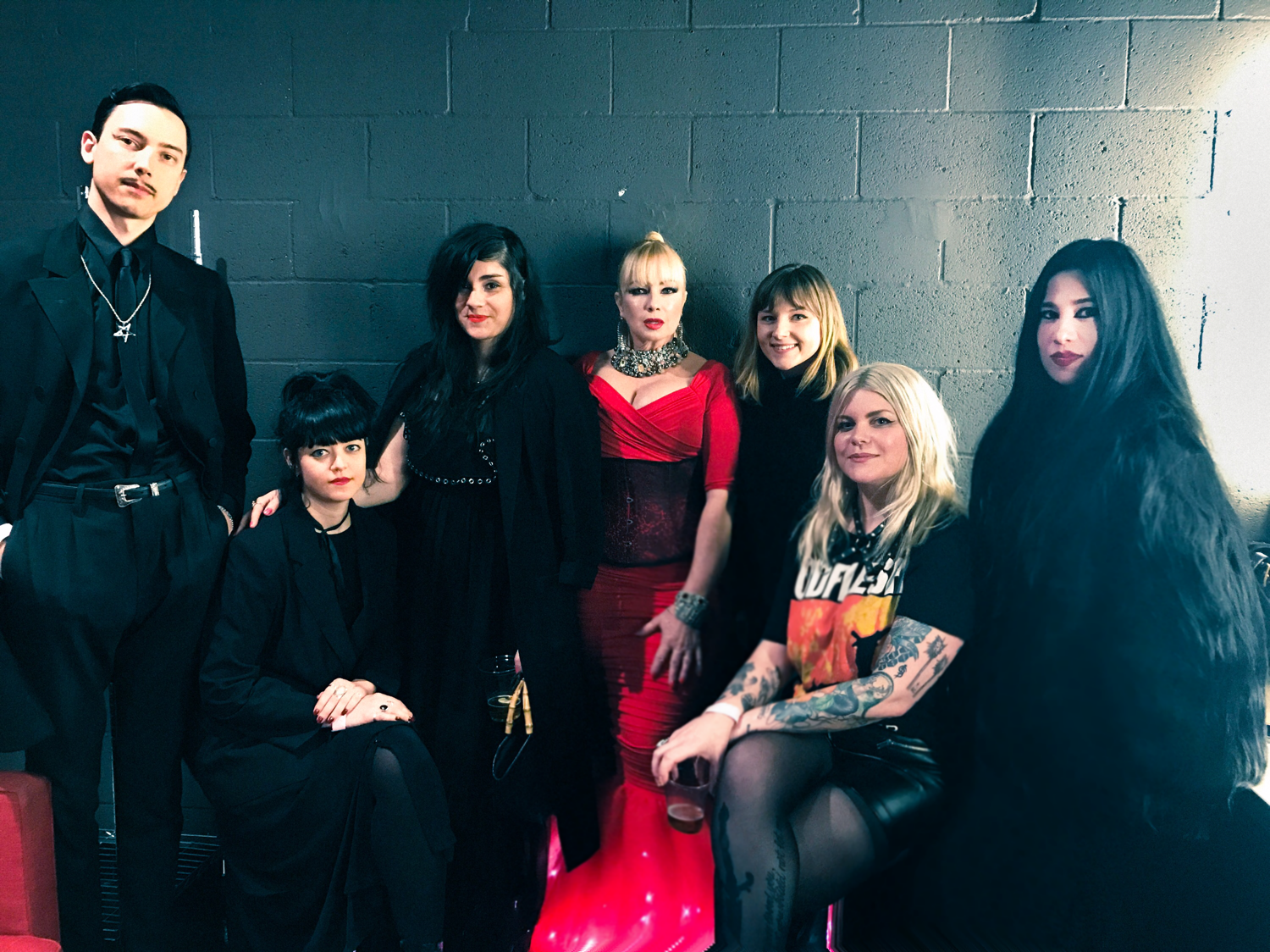 Traci Lords, Ammo, Lisa and Artemis of PLAG and Twin Temple. Photo by Ammo Bankoff.