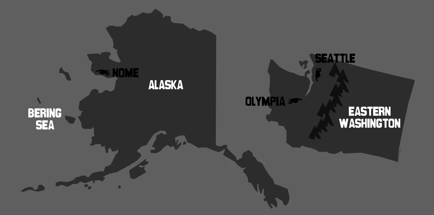 Map of story locations.