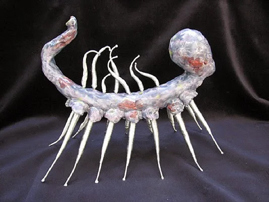 Don't worry, it is very small. Or is that worse? (Source: http://prehistoricanimal.blogspot.ca/2014/04/hallucigenia.html