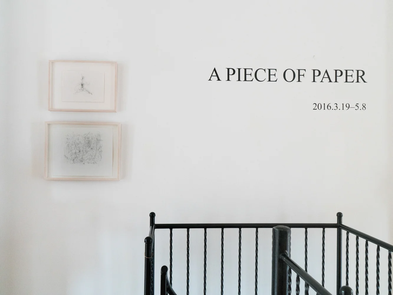 Fou Gallery Exhibition A Piece of Paper Installation view.