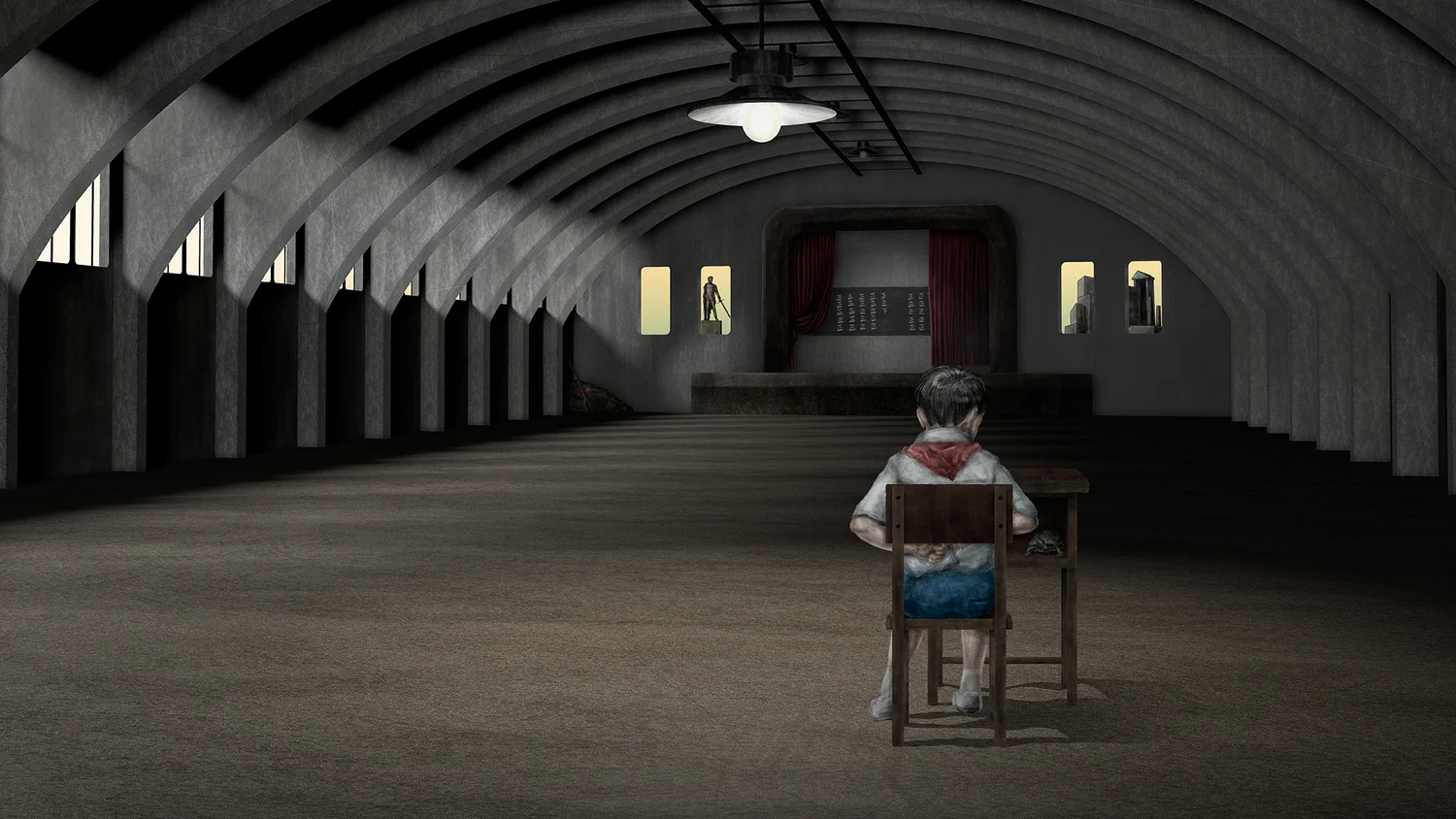 Tiger Chengliang Cai. Tameness , 2015. Looping Animation. 蔡承良. 驯熟, 2015. 循环动画.