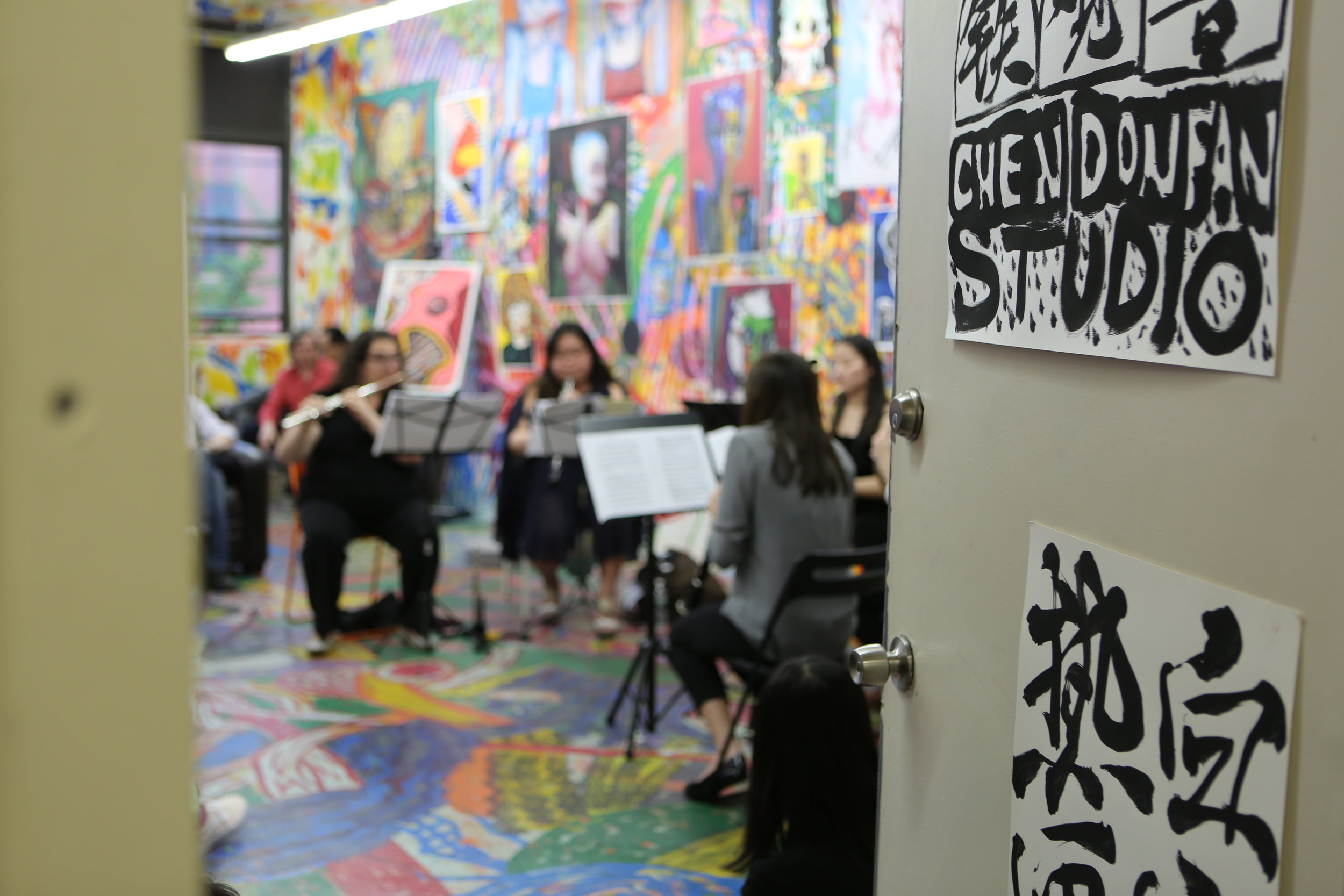   Nevermore - Music Concert  with The Lumisade Quintet at Chen Dongfan Studio. Photograph by Inna Xu.  昨夜星辰昨夜风 - 木管五重奏音乐会@陈栋帆工作室，摄影：徐益英. 