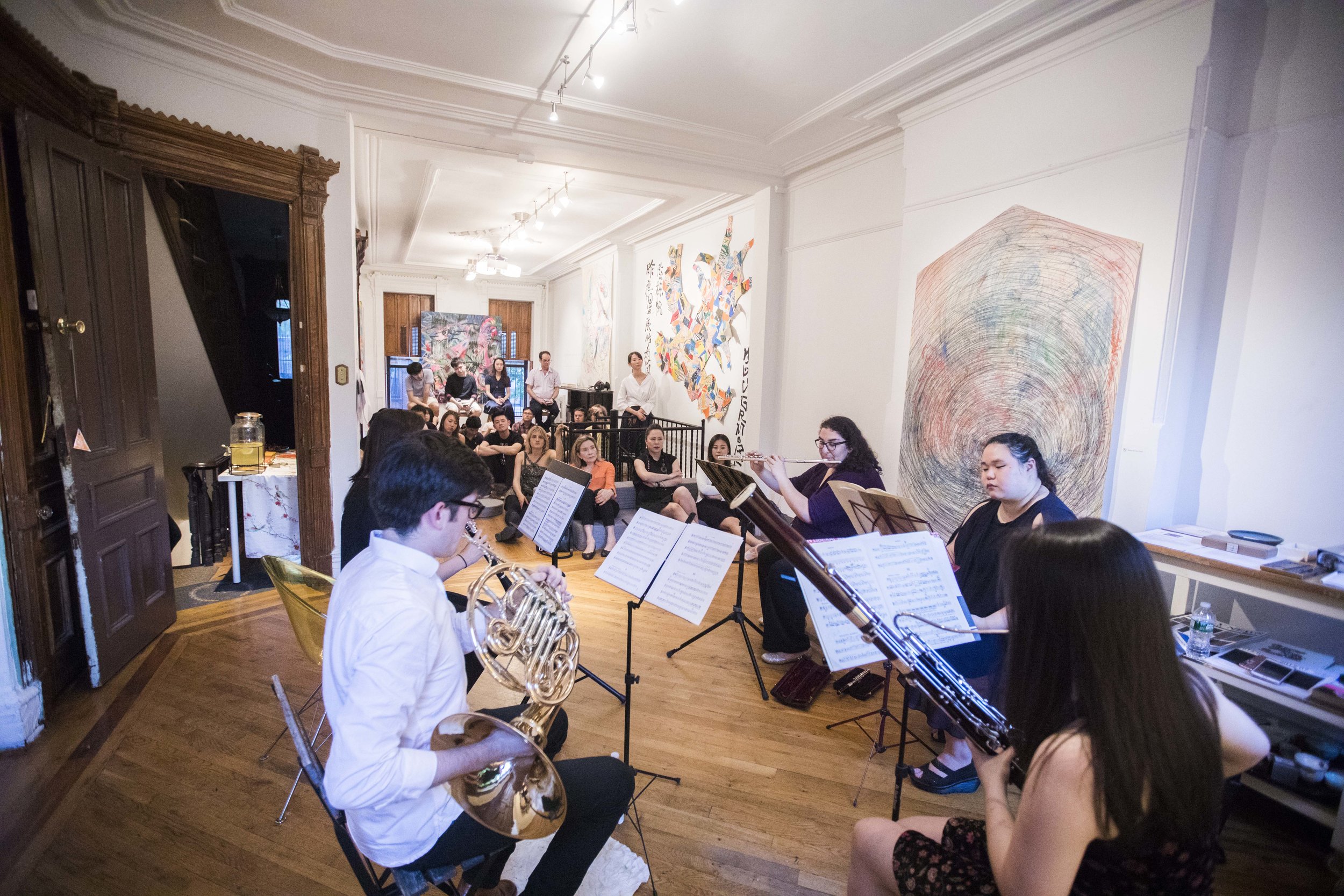   Nevermore - Music Concert  with The Lumisade Quintet at Fou Gallery. Photograph by Nadia Peichao Lin. 昨夜星辰昨夜风 - 木管五重奏音乐会@否画廊，摄影：林沛超. 