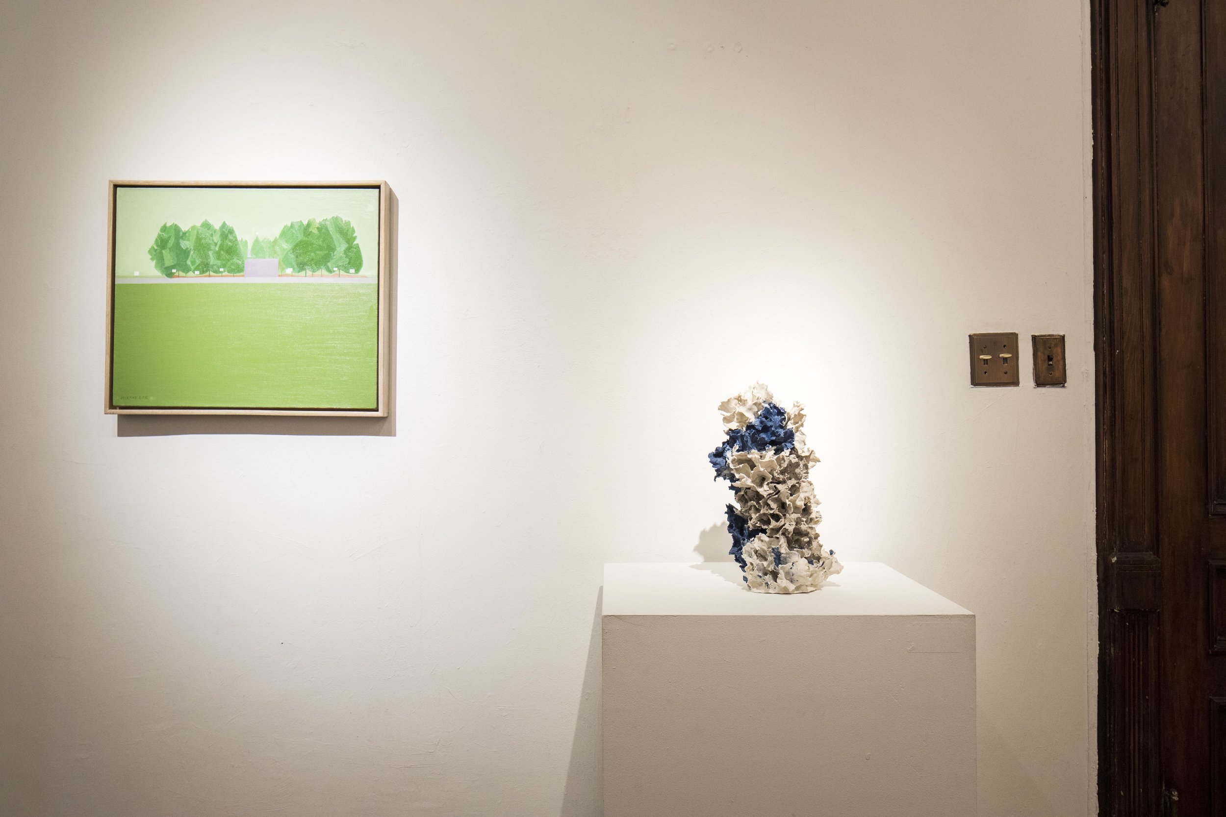 Between Mountains installation view, photograph by Nadia Peichao Lin ©Renqian Yang and Lan Zhaoxing, courtesy Fou Gallery.