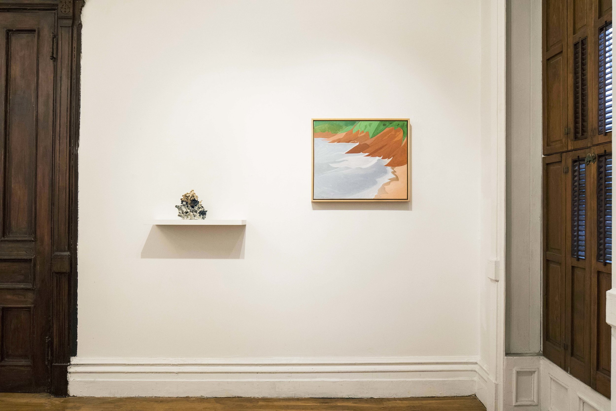 《兰昭形与杨人倩:山间》展览现场,摄影:林沛超 ©兰昭形,杨人倩,致谢否画廊