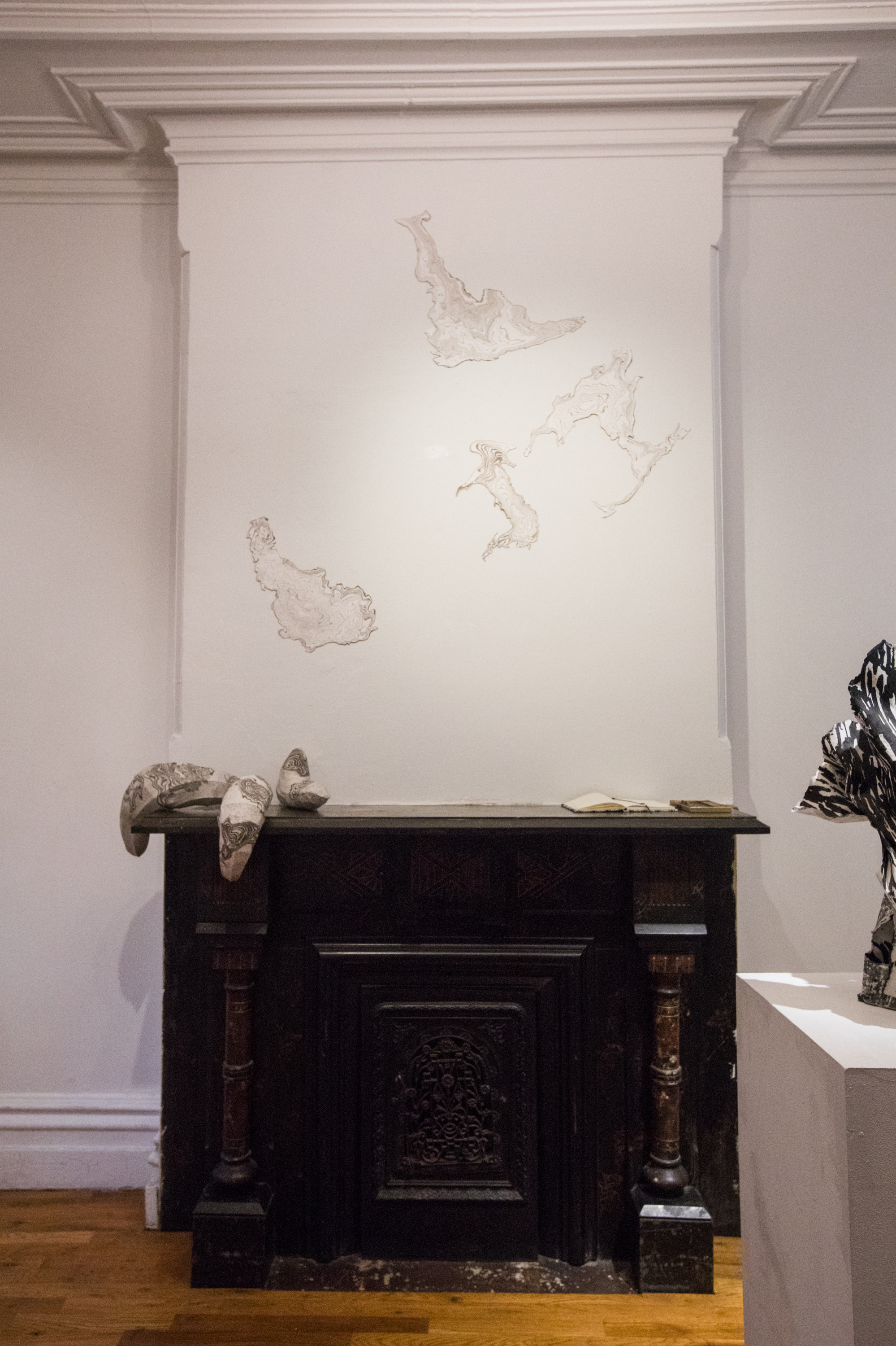 Jisook Kim & Hilda Shen: Orogenies installation view. Photograph by Nadia Peichao Lin. © Jisook Kim and Hilda Shen, courtesy Fou Gallery.