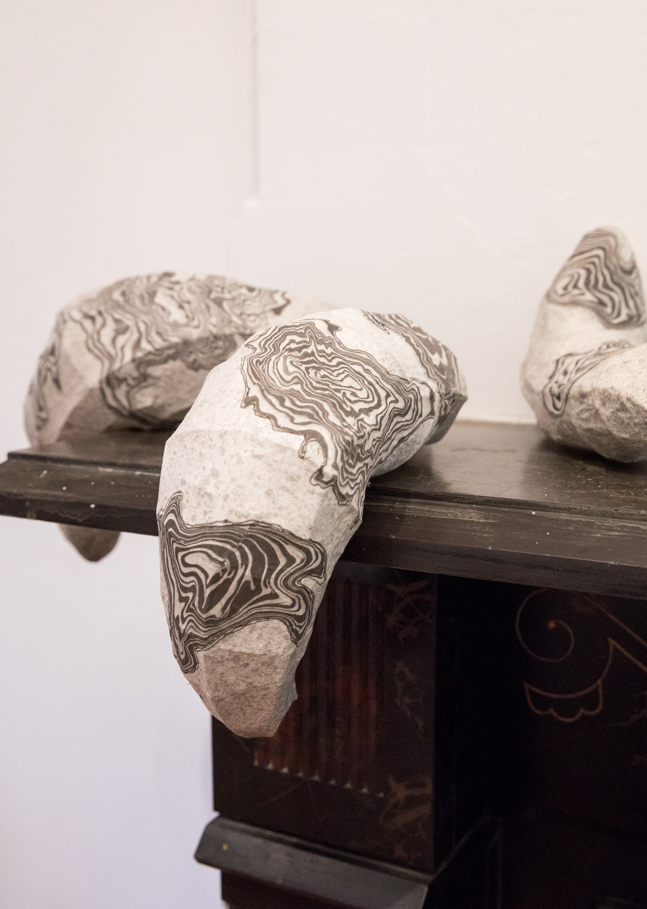 Jisook Kim & Hilda Shen: Orogenies installation view. Photograph by Nadia Peichao Lin. © Jisook Kim and Hilda Shen, courtesy Fou Gallery.
