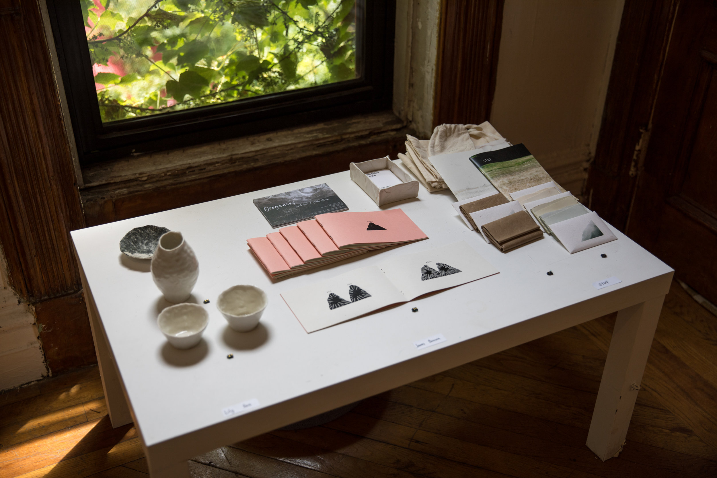 Jisook Kim & Hilda Shen: Orogenies installation view. Photograph by Nadia Peichao Lin. © Jisook Kim and Hilda Shen, courtesy Fou Gallery.