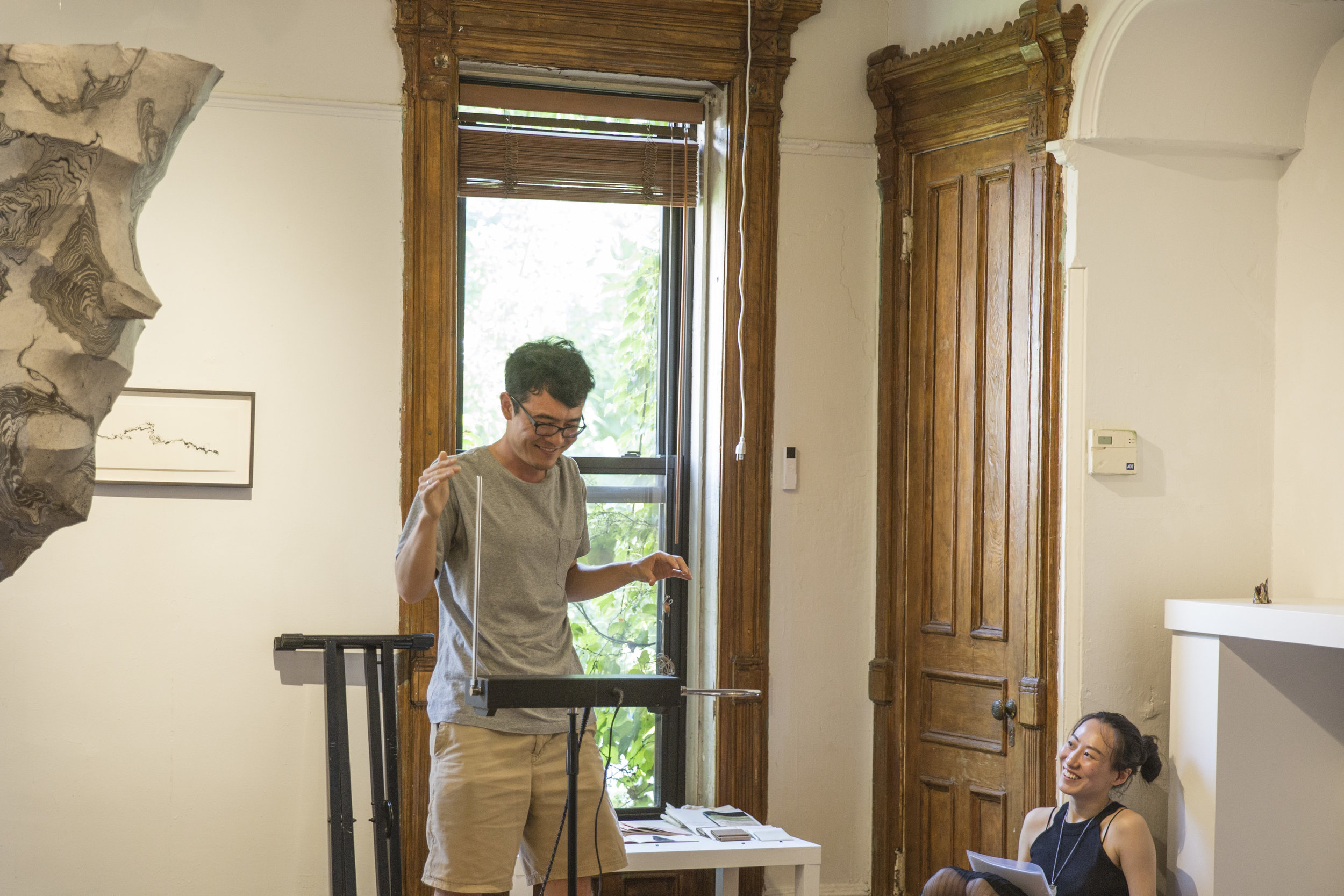  Theremin concert performed by Rafael Carrasquillo, photograph by Jingyao Huang, courtesy Fou Gallery. 
