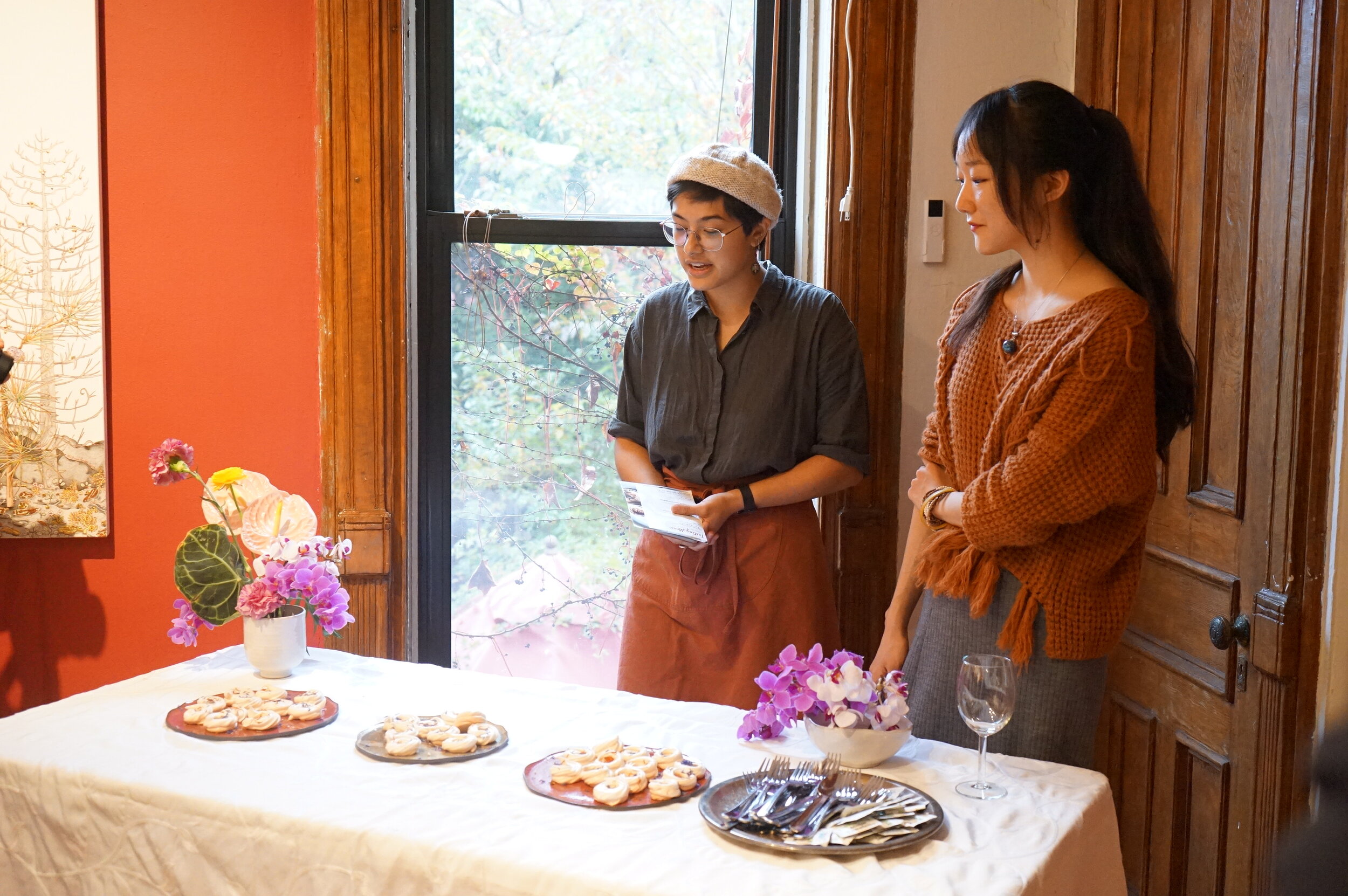   Between Earth and Falling Leaves  - Dessert Tasting Party, photo by Yilan Wang, courtesy Fou Gallery. 