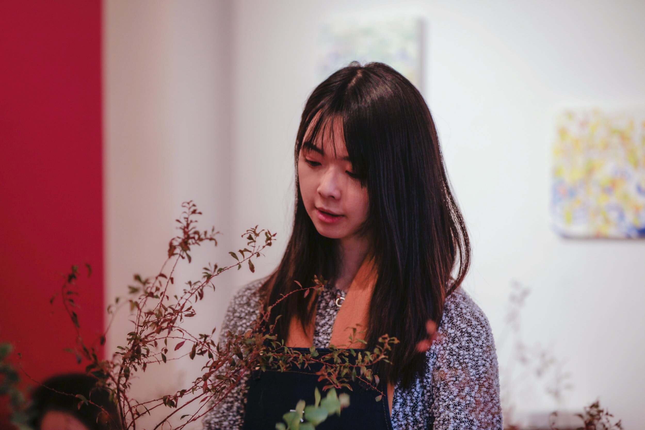   A Taste of Ikebana  at Fou Gallery (11.9.2019), photo by Jingxin Hu, courtesy Fou Gallery. 