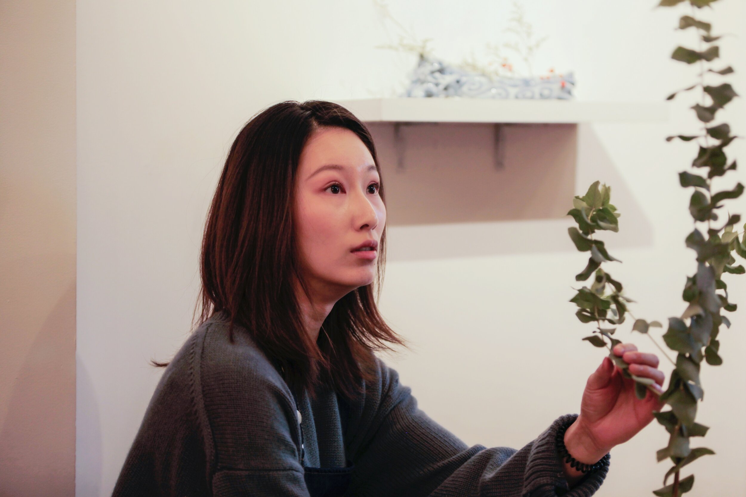   A Taste of Ikebana  at Fou Gallery (11.9.2019), photo by Jingxin Hu, courtesy Fou Gallery. 