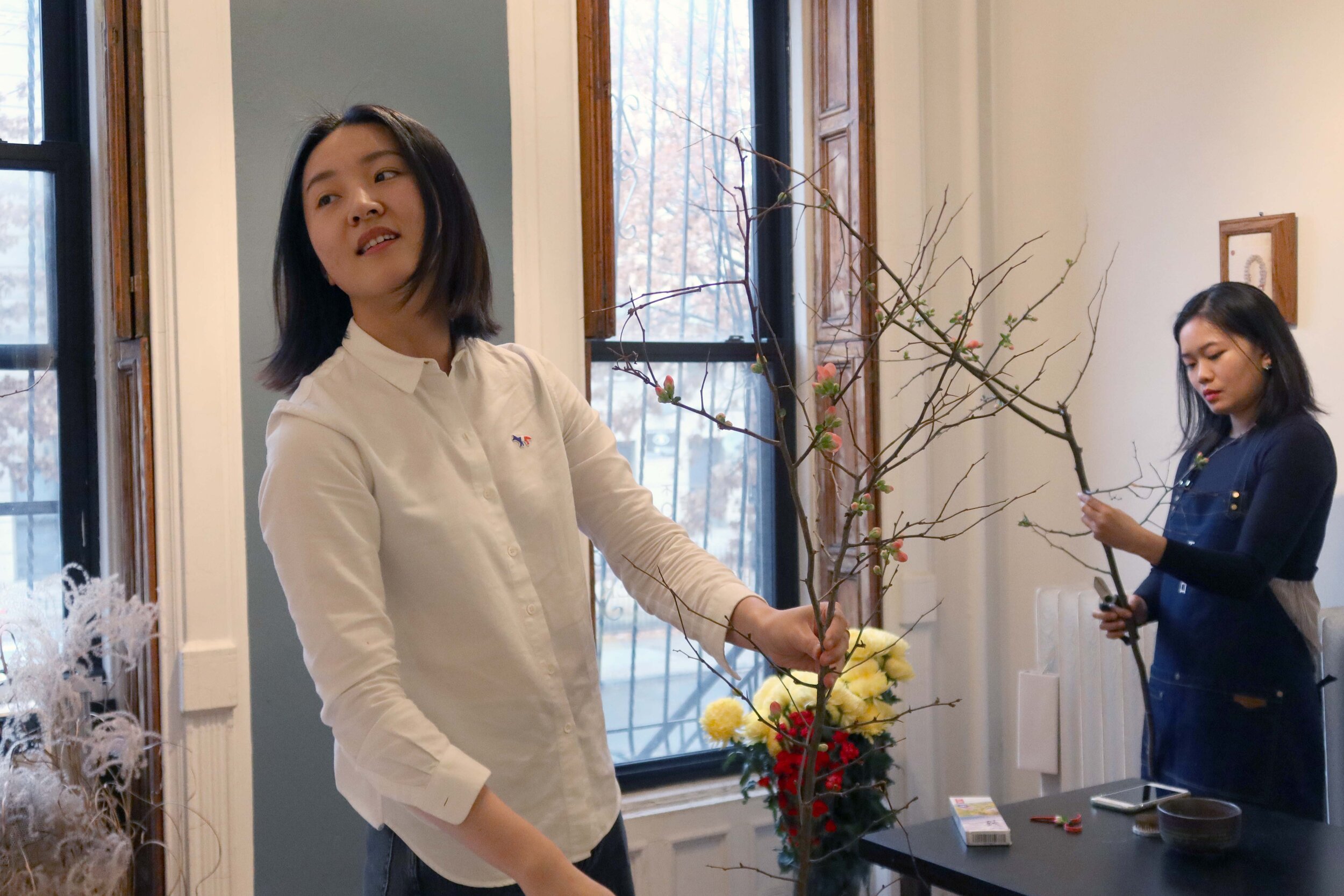   A Taste of Ikebana  at Fou Gallery (12.14.2019), photo by Jing Lin, courtesy Fou Gallery. 