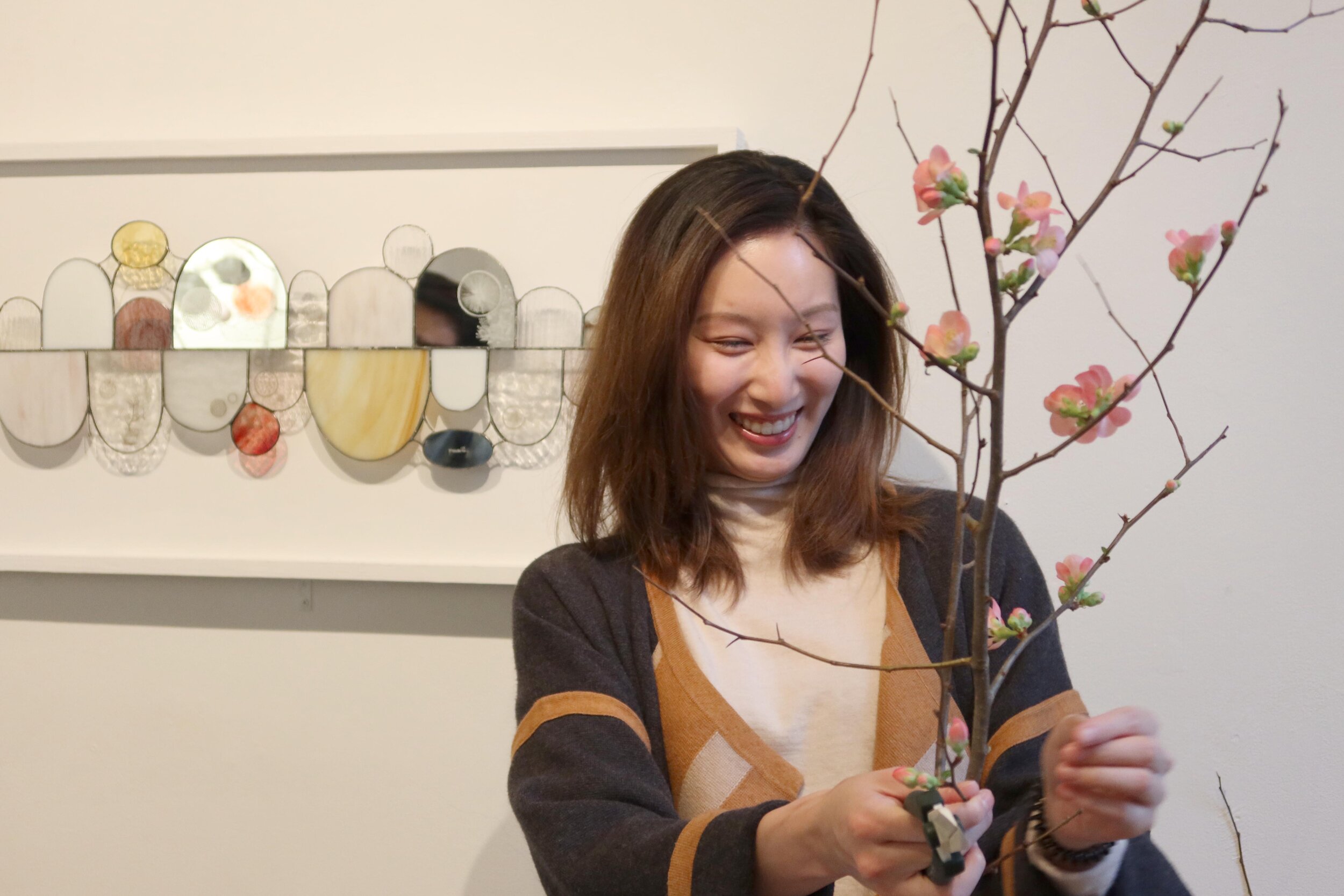   A Taste of Ikebana  at Fou Gallery (12.14.2019), photo by Jingxin Hu, courtesy Fou Gallery. 