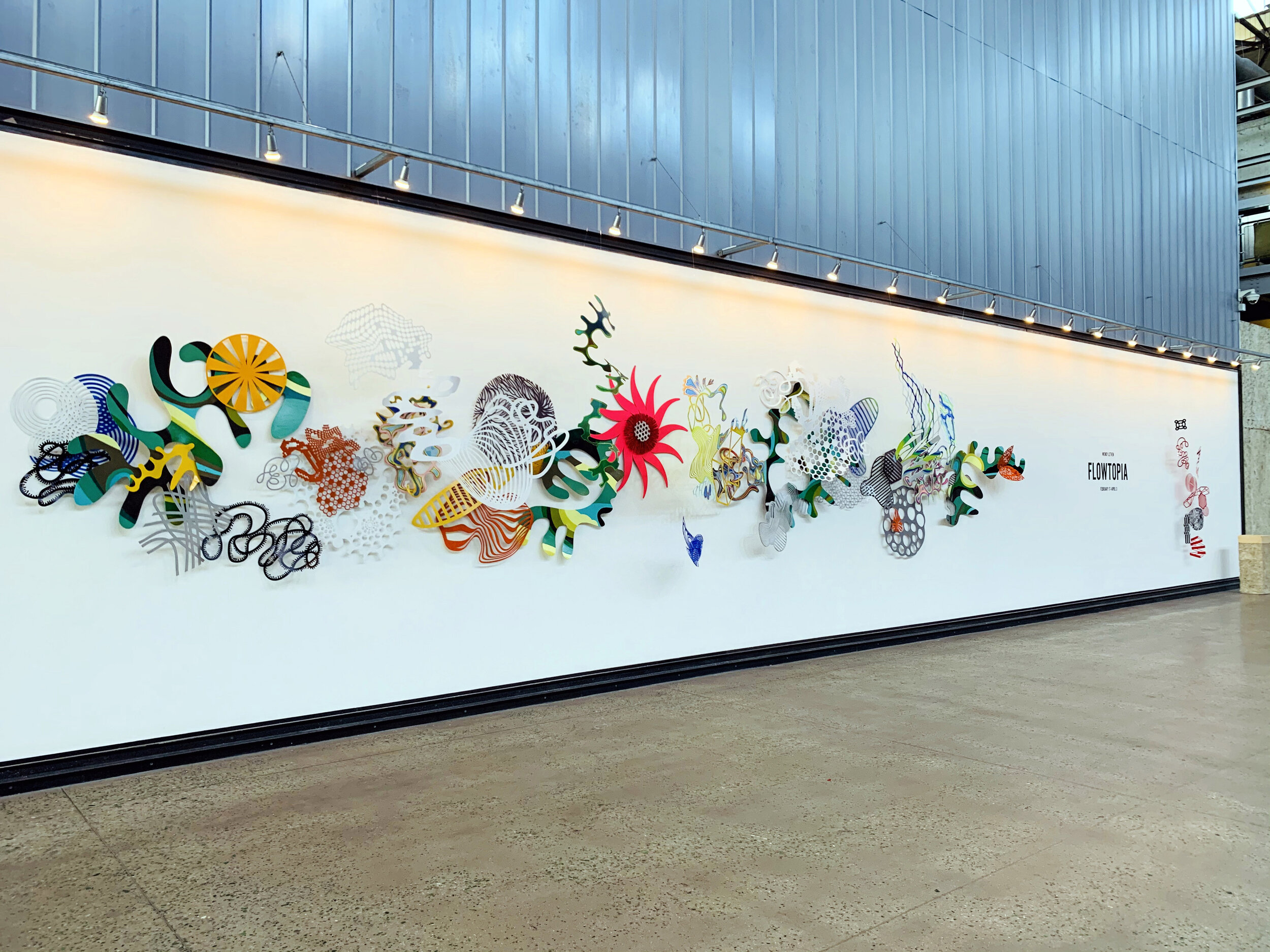 Wendy Letven,  Flowtopia II,  2020. Site-specific installation, Urban Outfitters Headquarters 