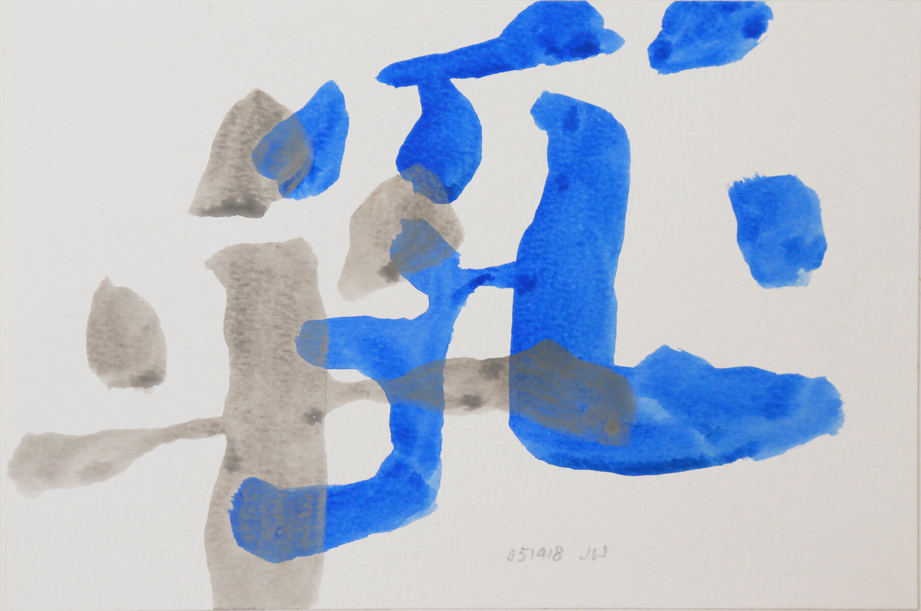  Wei Jia,  S 051418 , 2018. Ink and gouache on paper, 6 x 9 inches ©Wei Jia, courtesy Fou Gallery   
