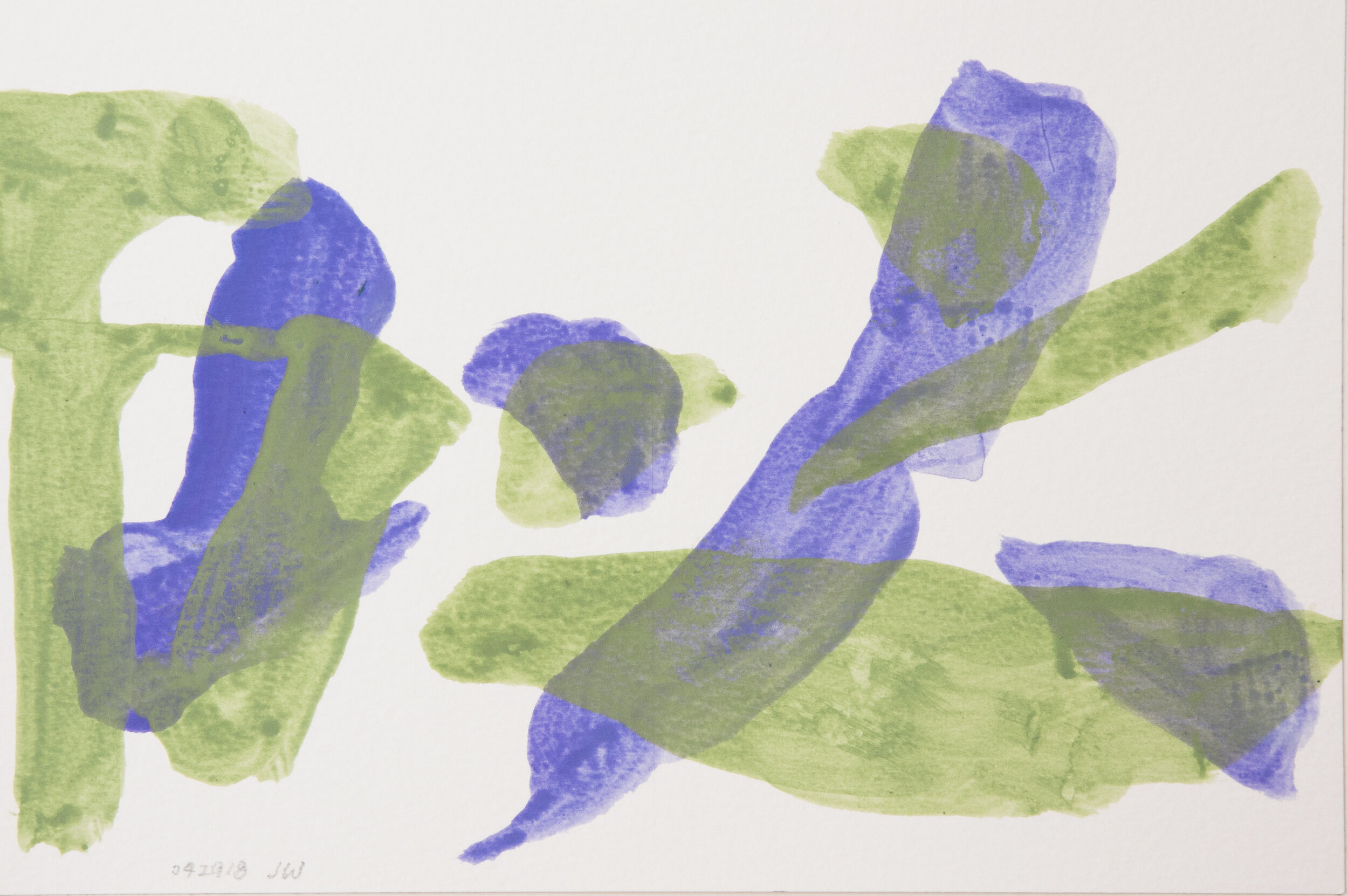  Wei Jia,  S 042918 , 2018. Ink and gouache on paper, 6 x 9 inches ©Wei Jia, courtesy Fou Gallery   