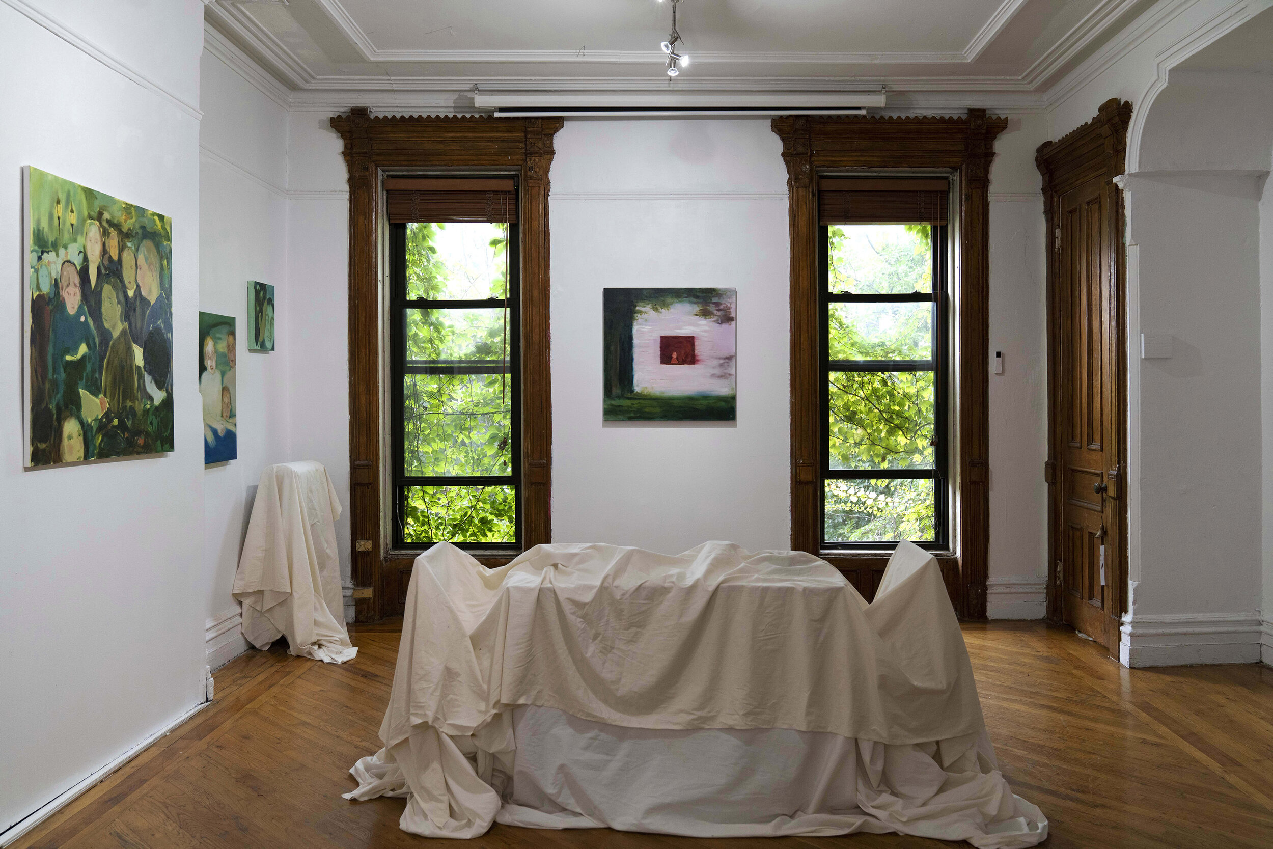  Installation view of  Cathleen Clarke: Whatever Hour You Woke There Was a Door Shutting . Photo by Zhaoyin Wang ©Cathleen Clarke, courtesy of Fou Gallery 