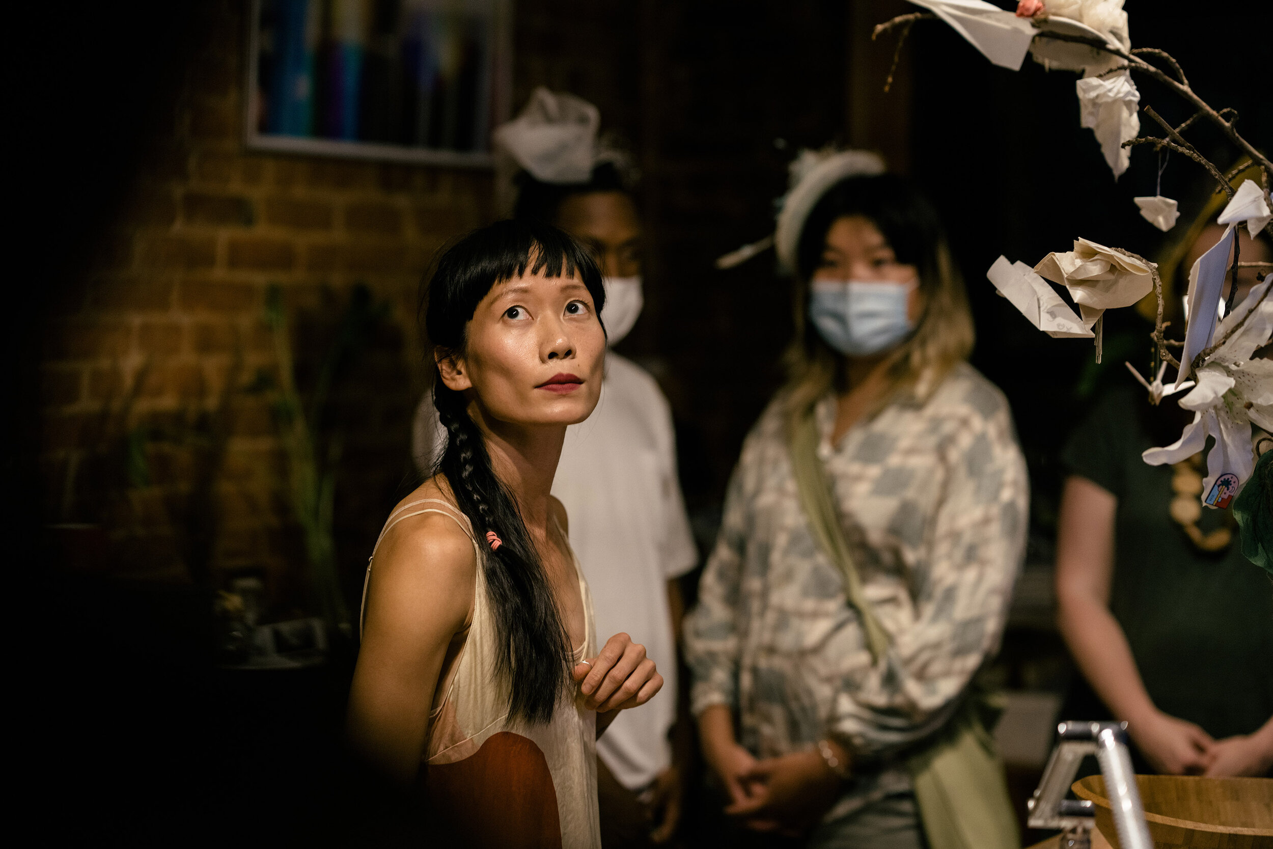  Ching-I Chang performing. Photo: Zhaoyin Wang ©Ching-I Chang, courtesy of Fou Gallery and  How Forests Dream  production team 