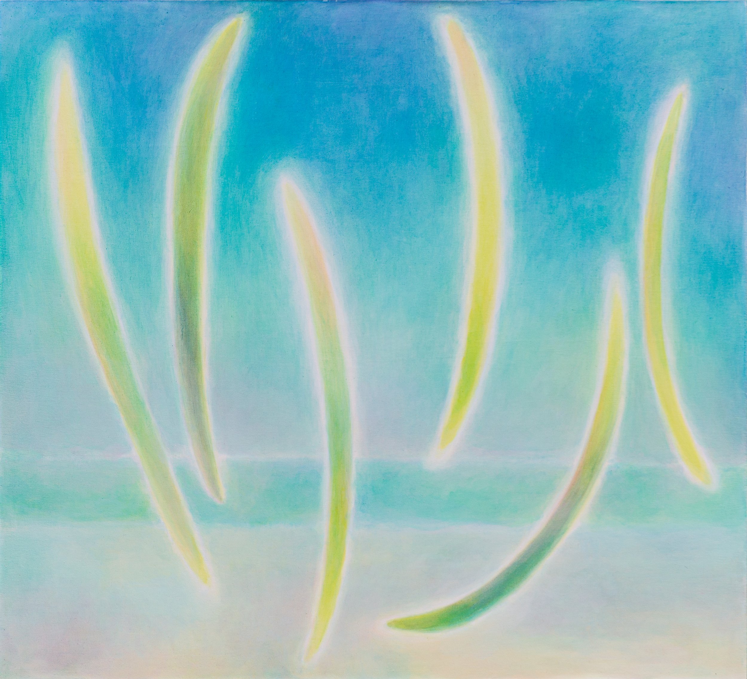  Shuling Guo,  Sotto Voce-Long Island, Bahamas,  2021. Oil on canvas, 40 x 44 inches ©Shuling Guo, courtesy of Fou Gallery 