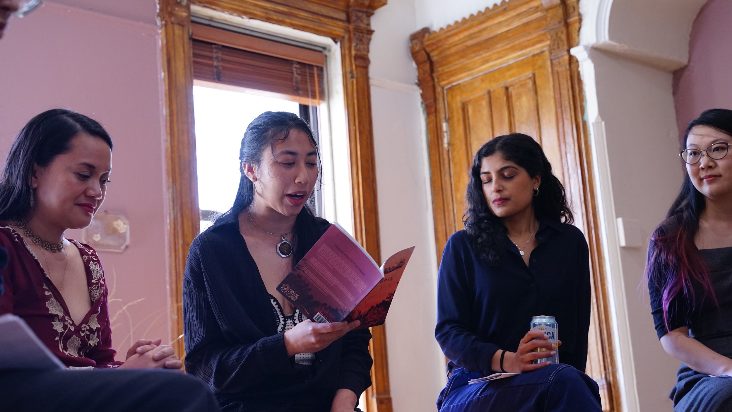  Public Poetry Reading on April 1st, 2023. Photo by Angela Chang, courtesy of Fou Gallery 