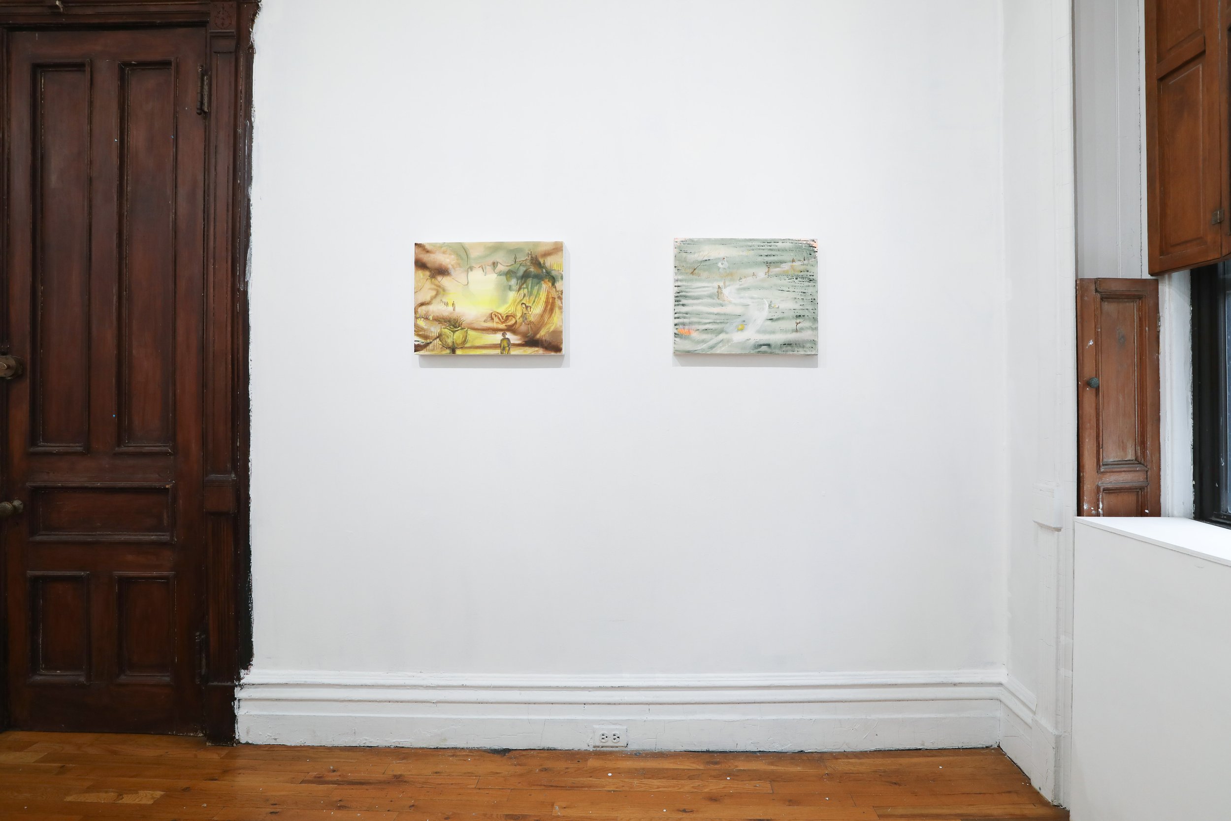  Installation view of  Saba Farhoudnia: Falling Petals, Standing Roses , photo by Ken Lee, courtesy of Fou Gallery 