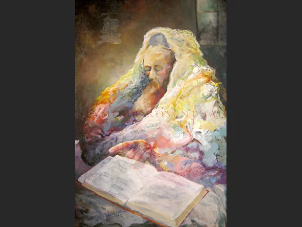 Rabbi Studying