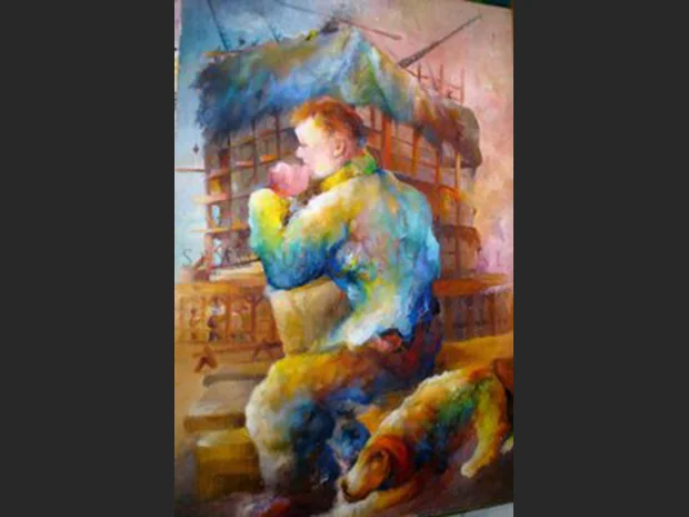 Boy and Dog