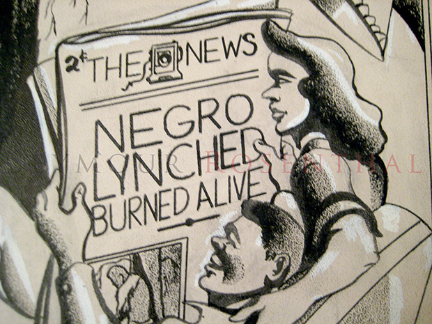 Negro Lynched Burned Alive