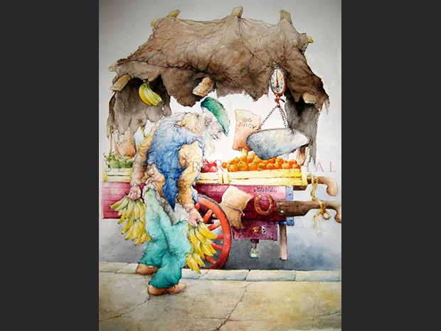 Moses Freeman's Fruit Cart