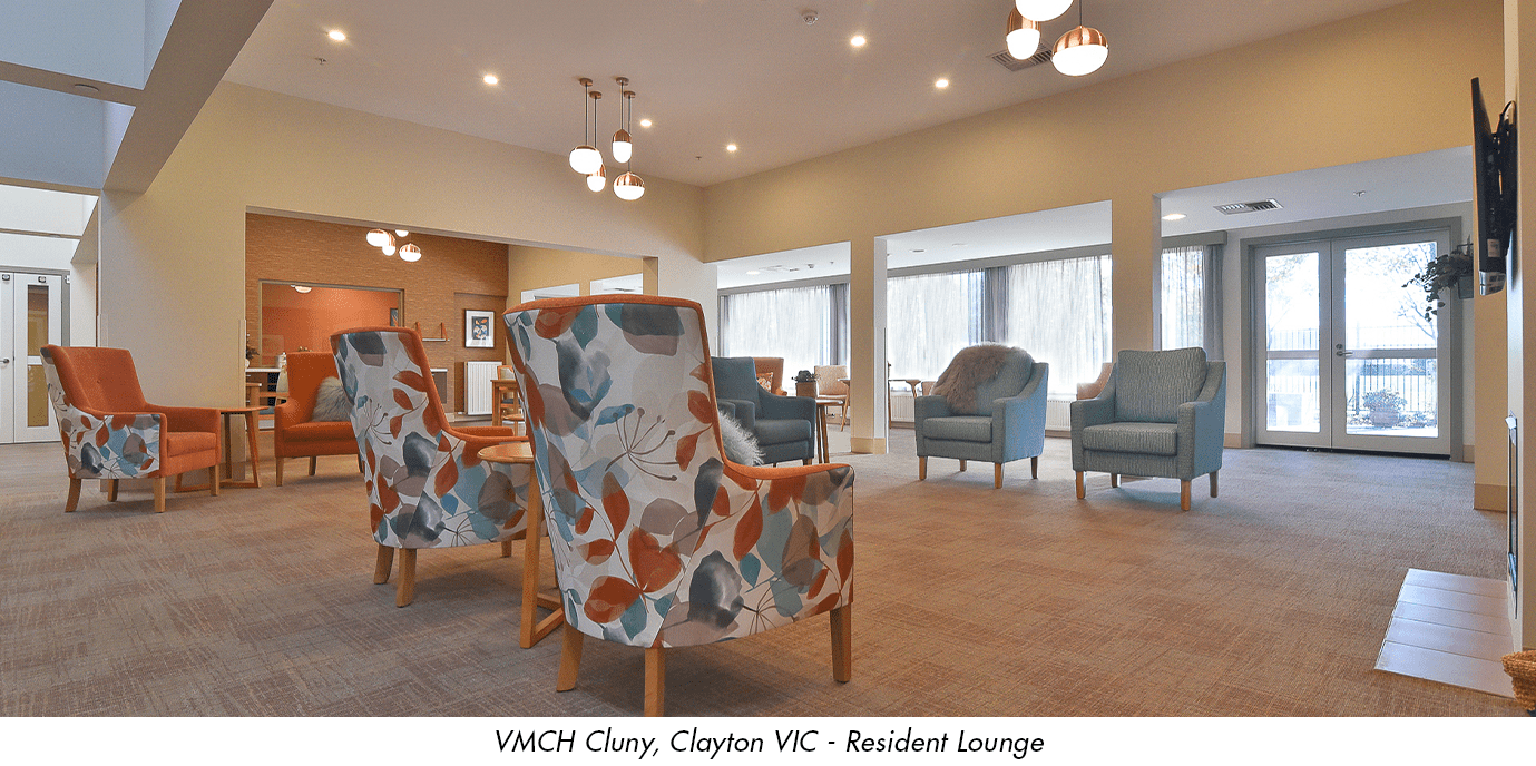 VMCH Cluny Victoria. Specialised Design by de Fiddes for the Resident Lounge 