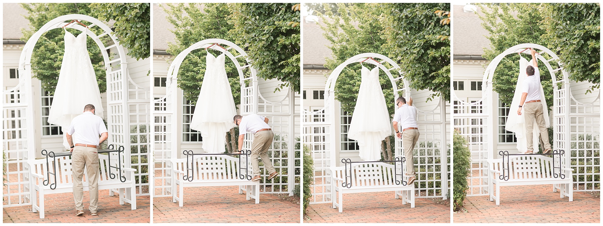 Yes… hubby that is where I want to hang the dress! LOL