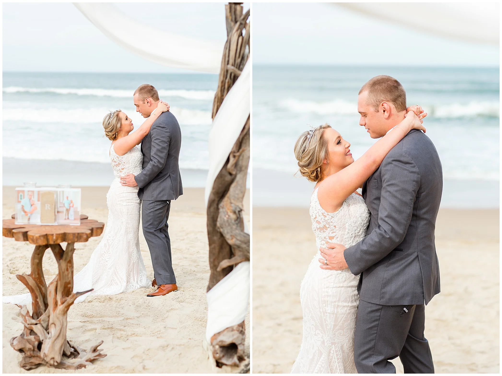 Nick and Chalsy shared a dance together on the beach right after they said “ I Do ! “