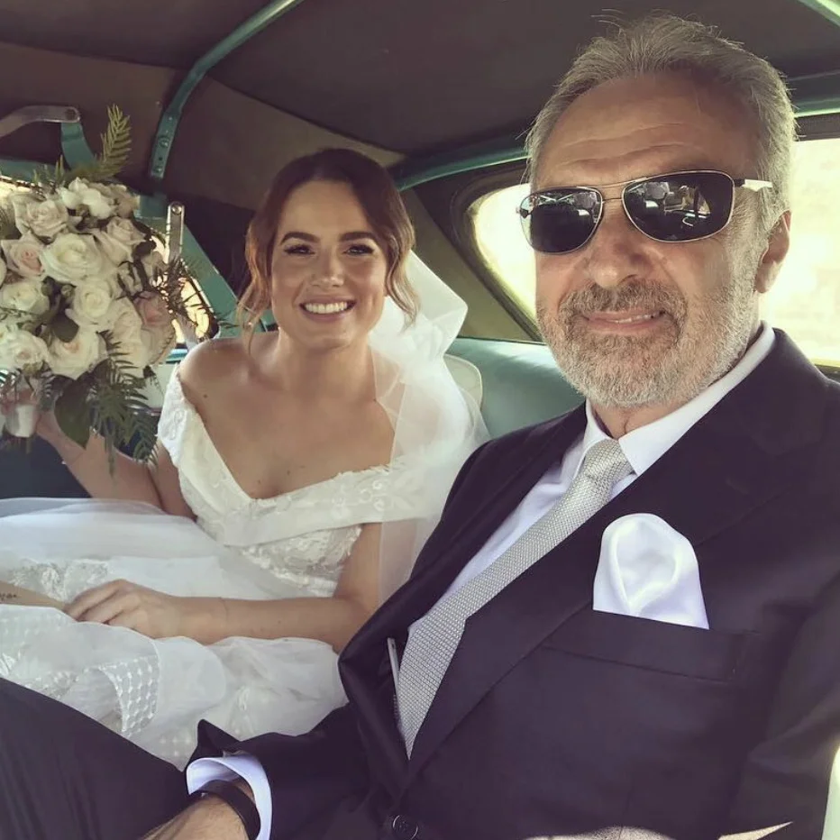 Lara and father