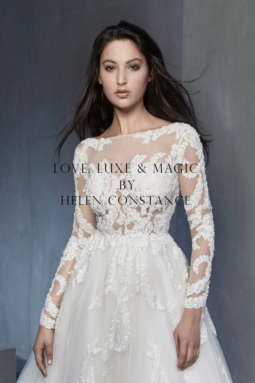 Helen Constance premium bridal dress styles that offers you sensual necklines and desirable low backs.